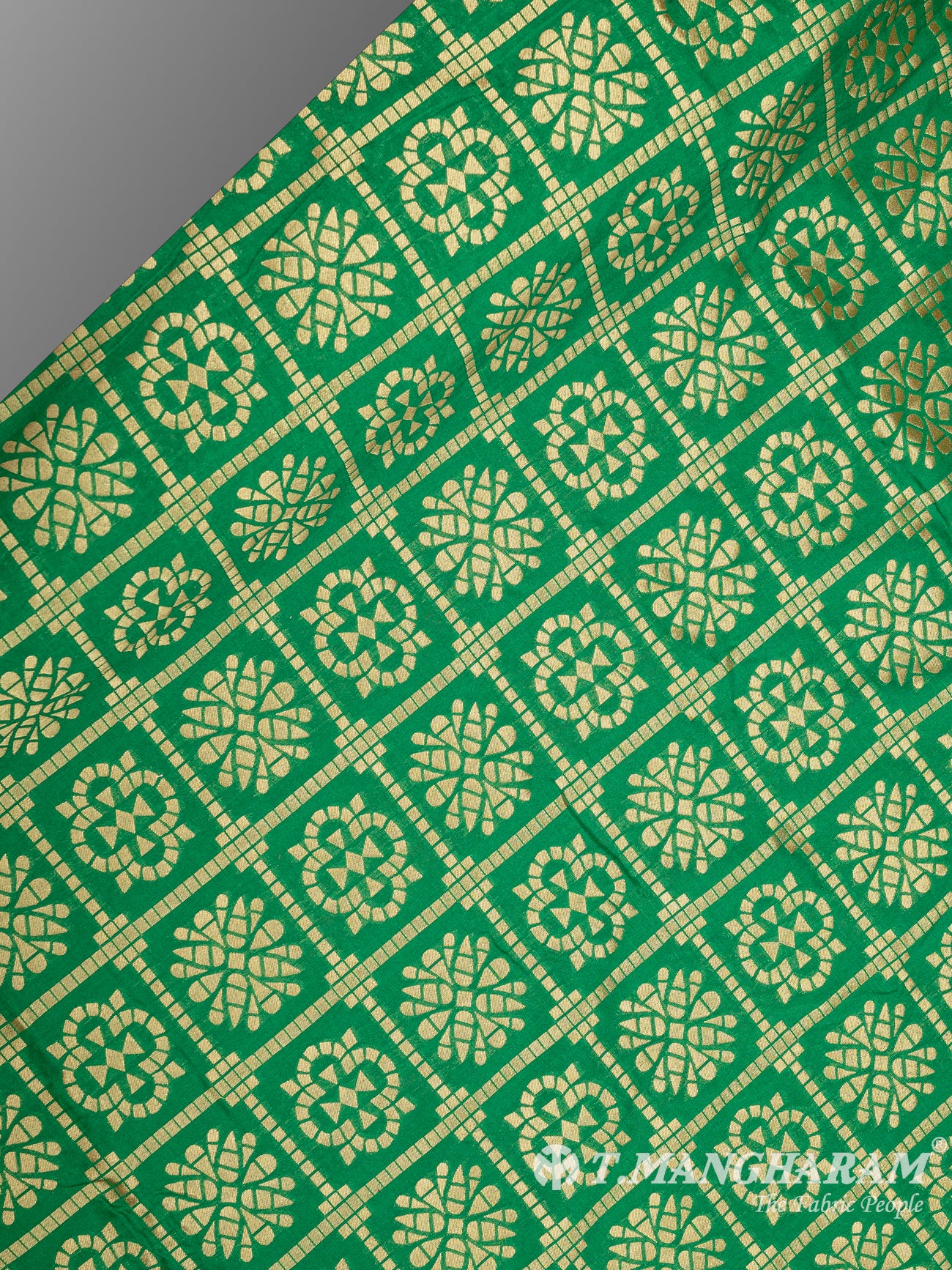 Green Banaras Fabric - EC9459 view-2