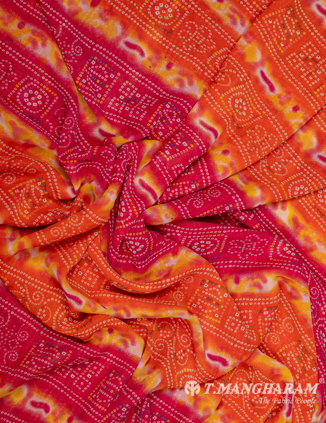 Multicolor Georgette Fabric - EB7108 view-4