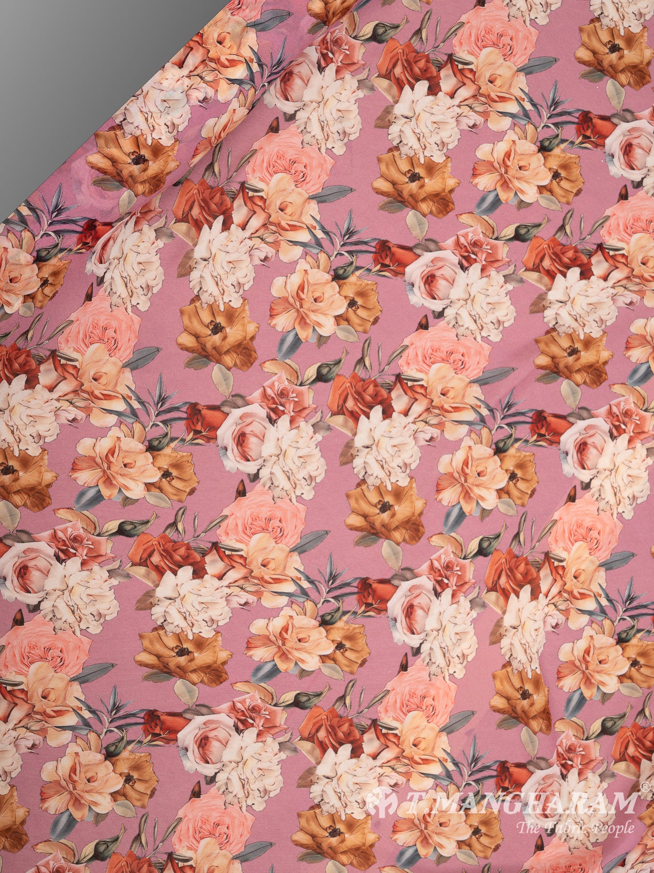 Pink Georgette Fabric - EB6302 view-2