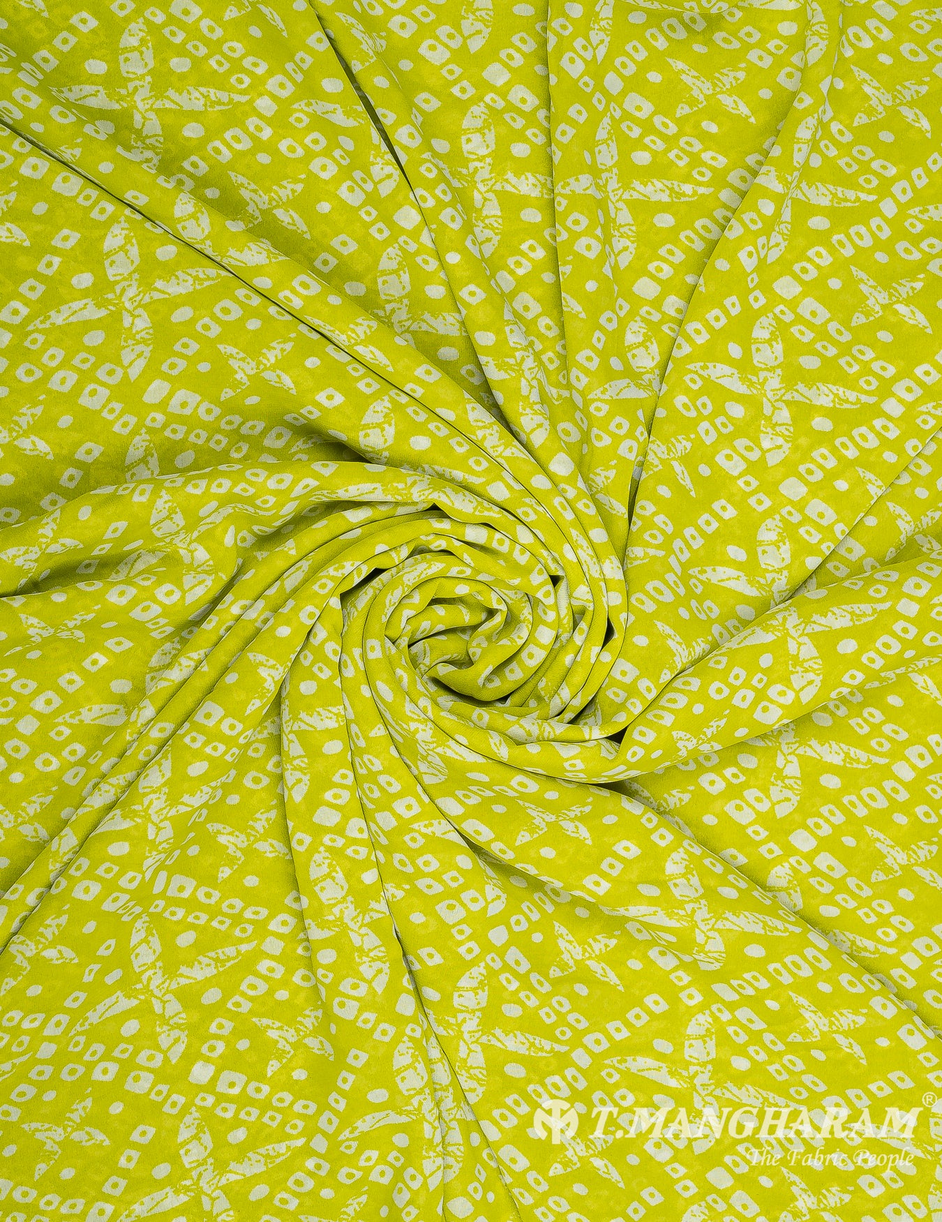 Green Georgette Fabric - EB7088 view-1