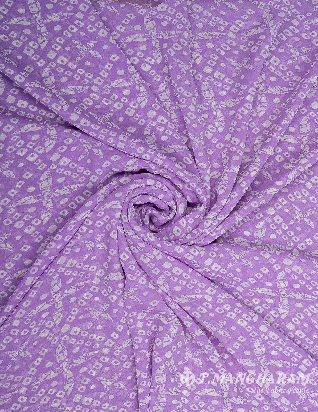Purple Georgette Fabric - EB7079 view-1