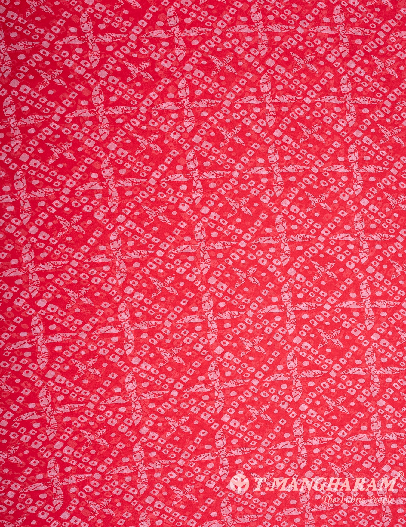 Red Georgette Fabric - EB7088 view-3