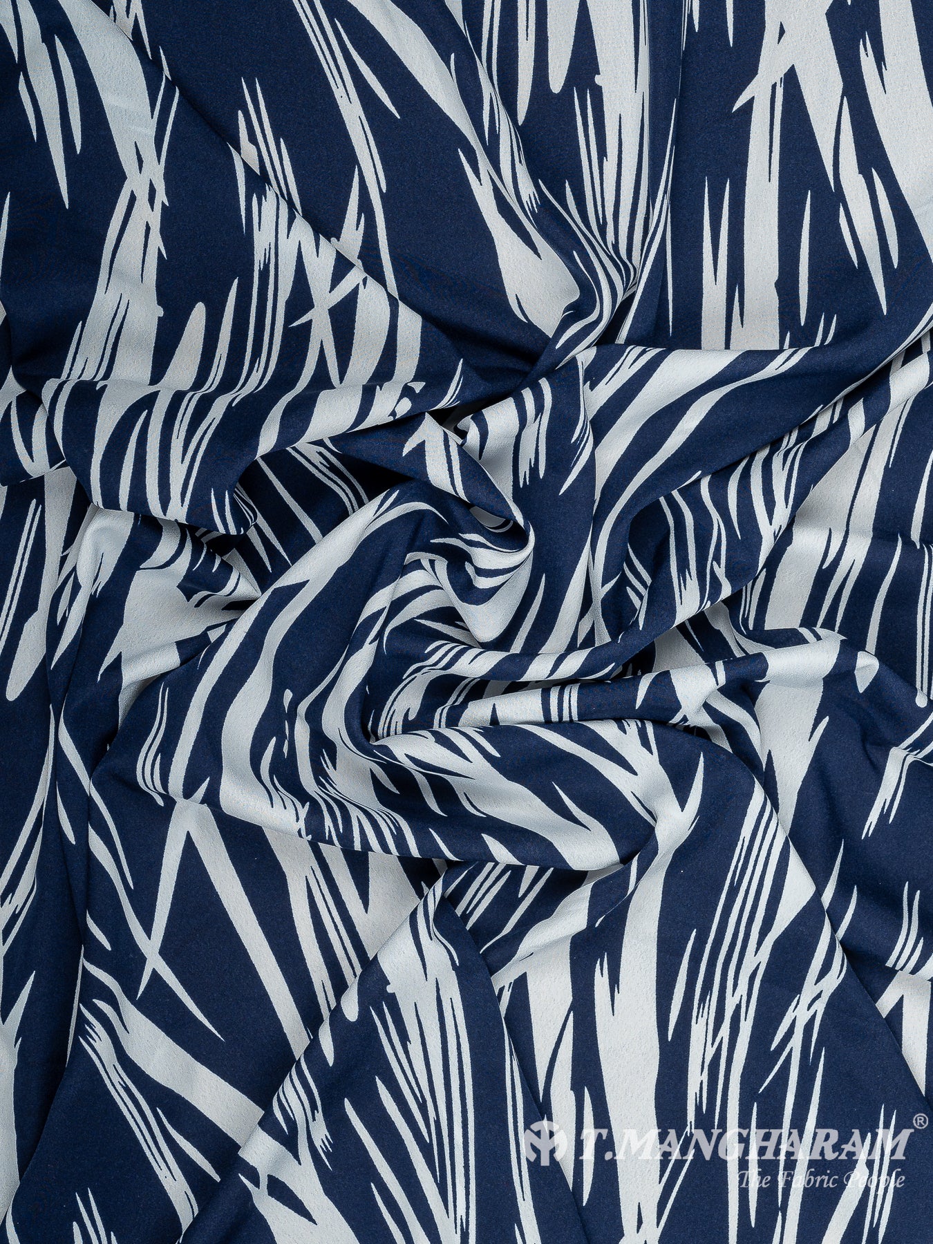 Blue Crepe Fabric - EC10900