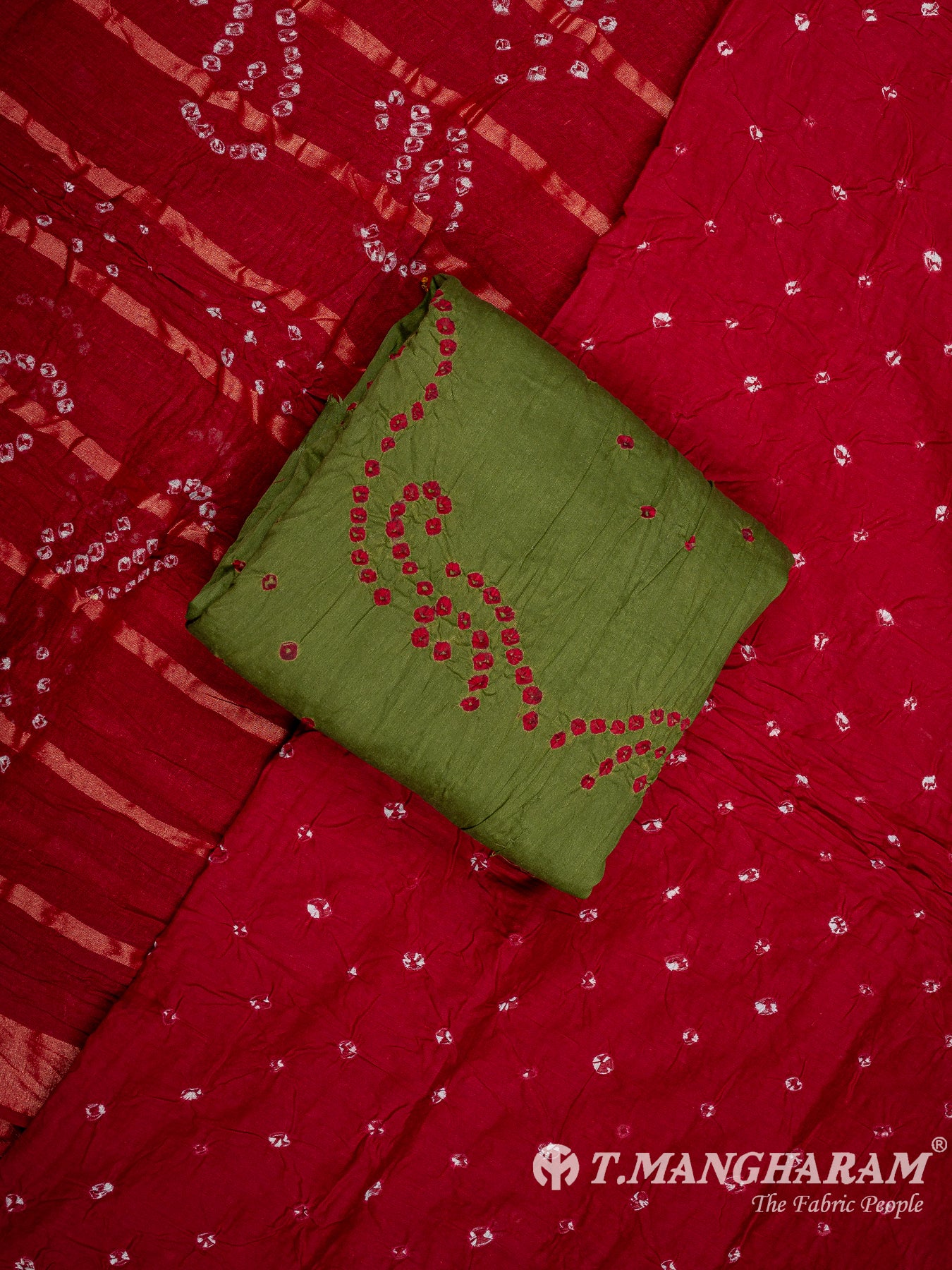 Mutlicolor Cotton Chudidhar Fabric Set - EG1773 view-1