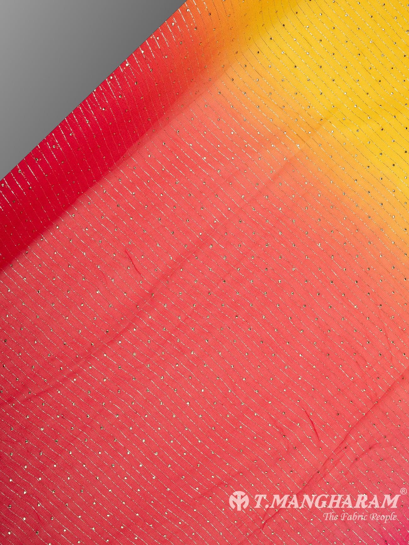 Multicolor Lurex Chiffon Fabric - EA2711 view-2