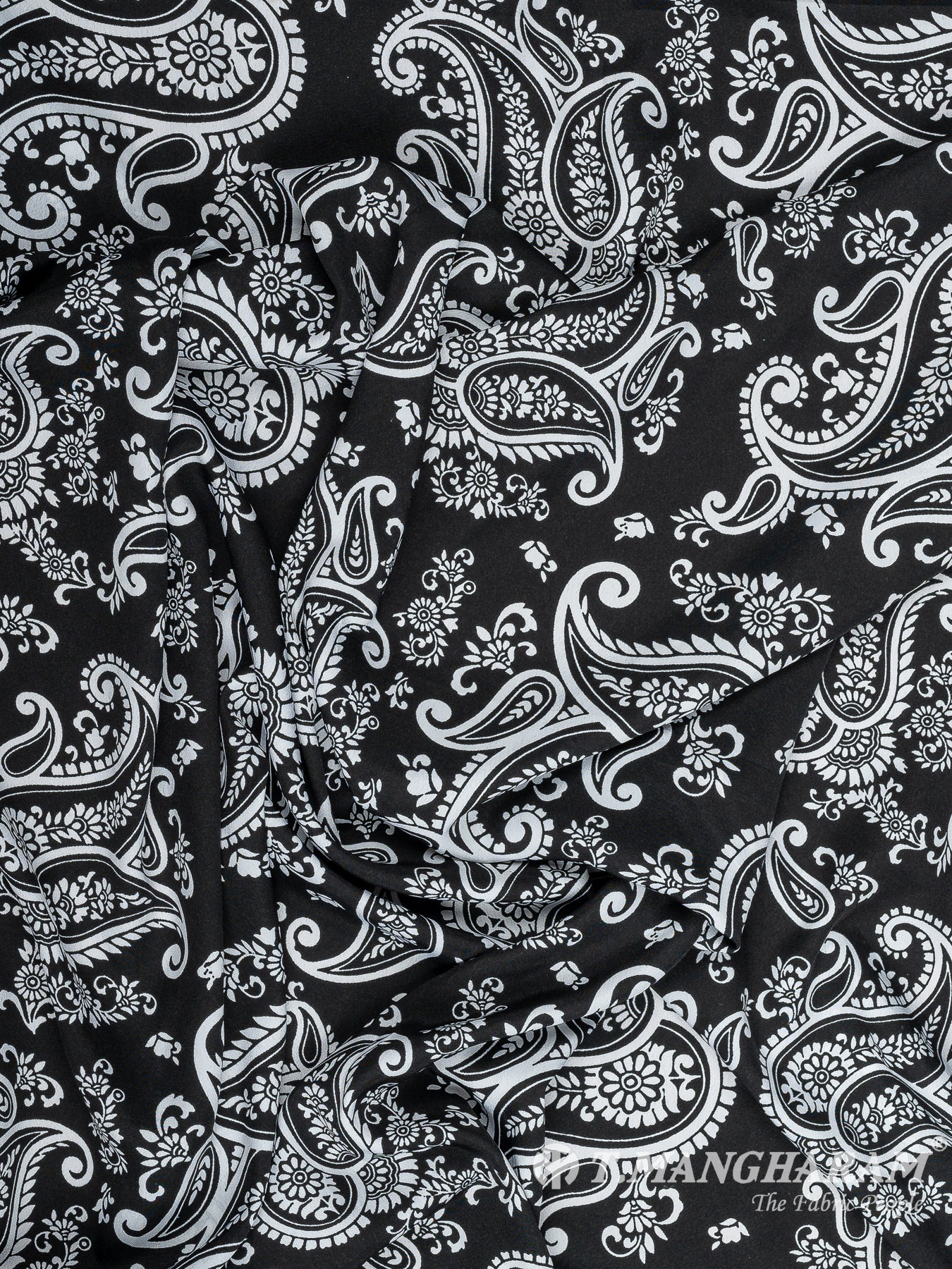 Black Crepe Fabric - EC10891