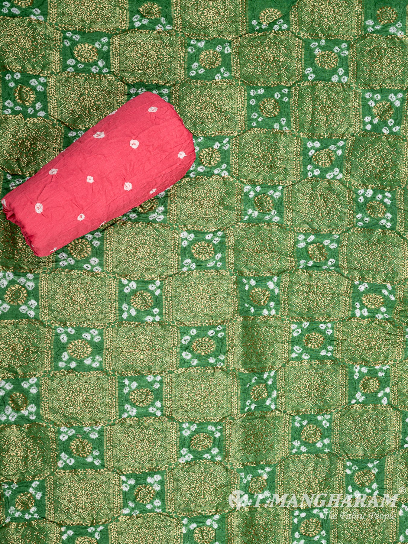 Multicolor Cotton Chudidhar Fabric Set - EG1782 view-2