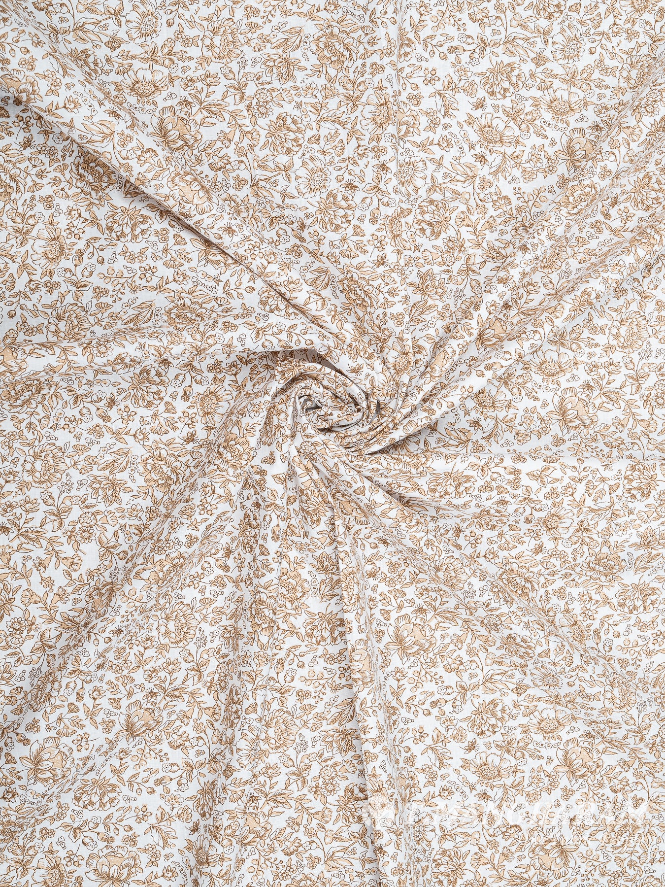 White Cotton Fabric - EC7983 view-1