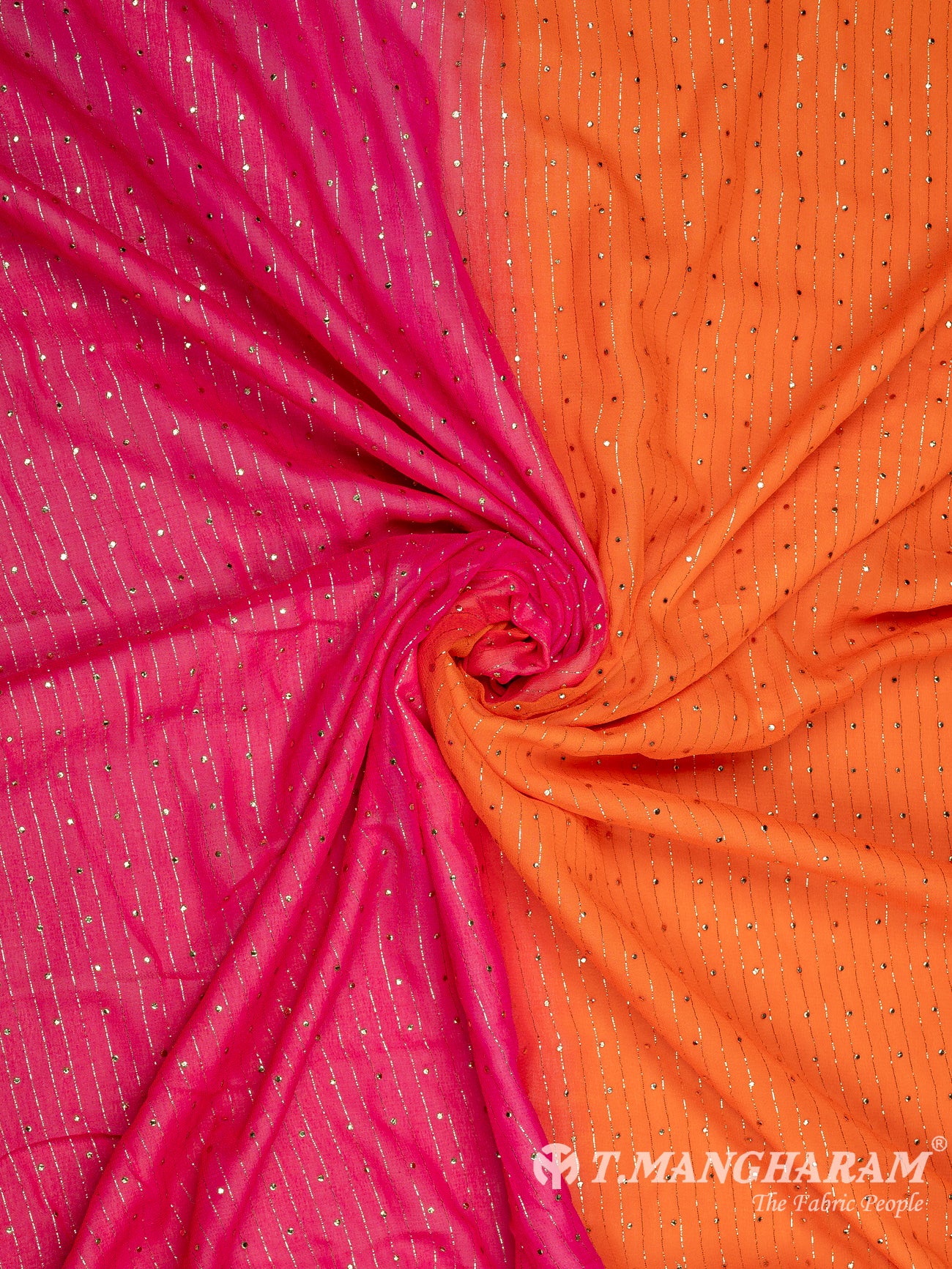 Multicolor Lurex Chiffon Fabric - EA2708 view-1