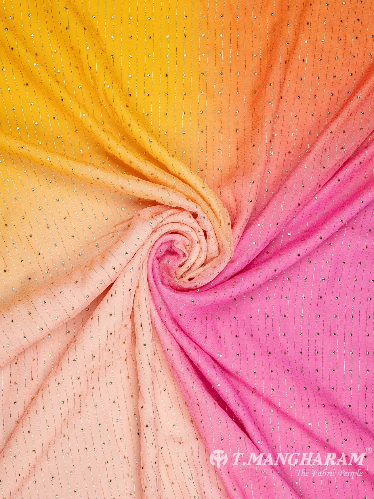 Multicolor Lurex Chiffon Fabric - EA2709 view-1