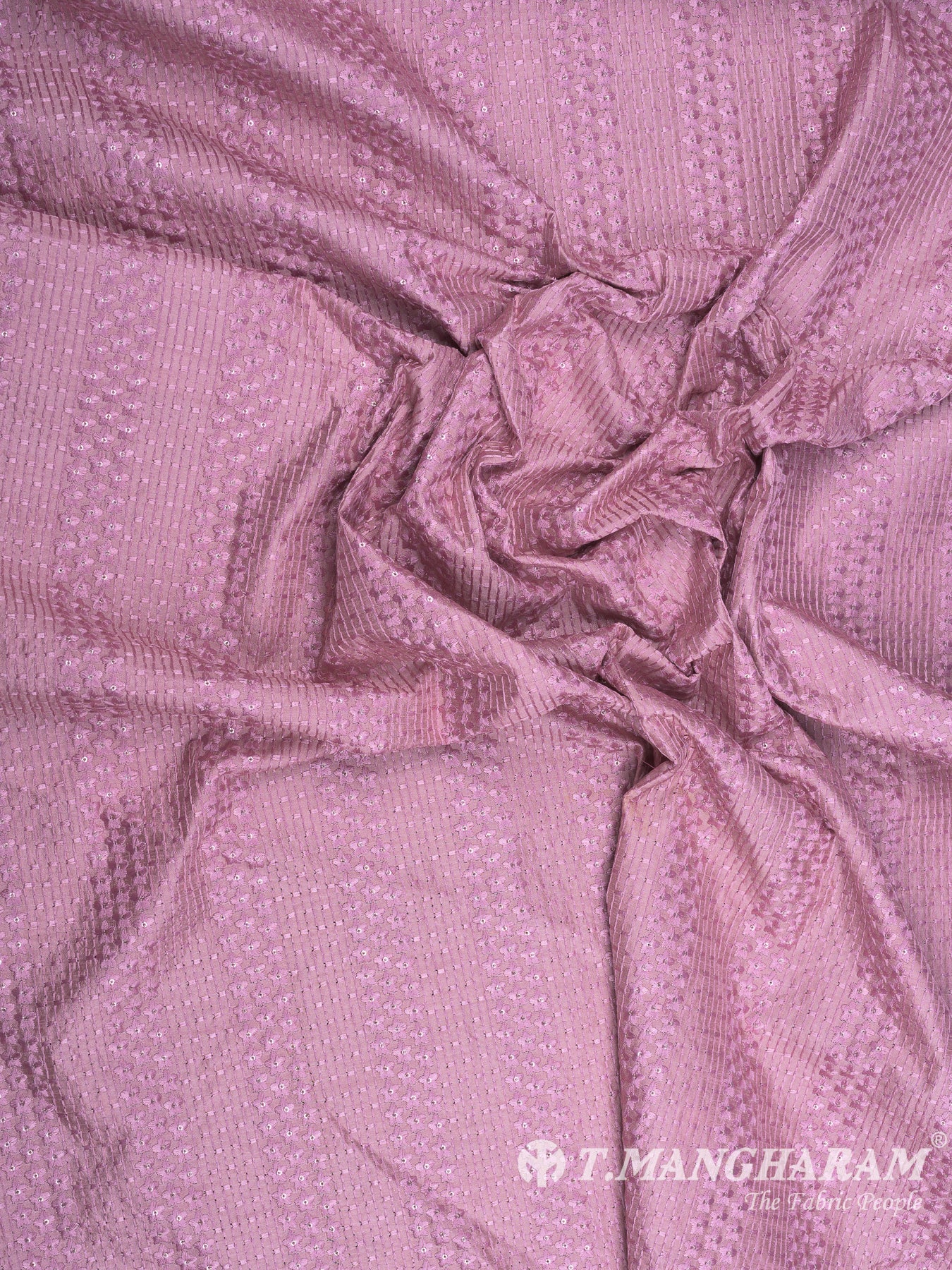 Pink Raw Silk Fabric - EC7967 view-4