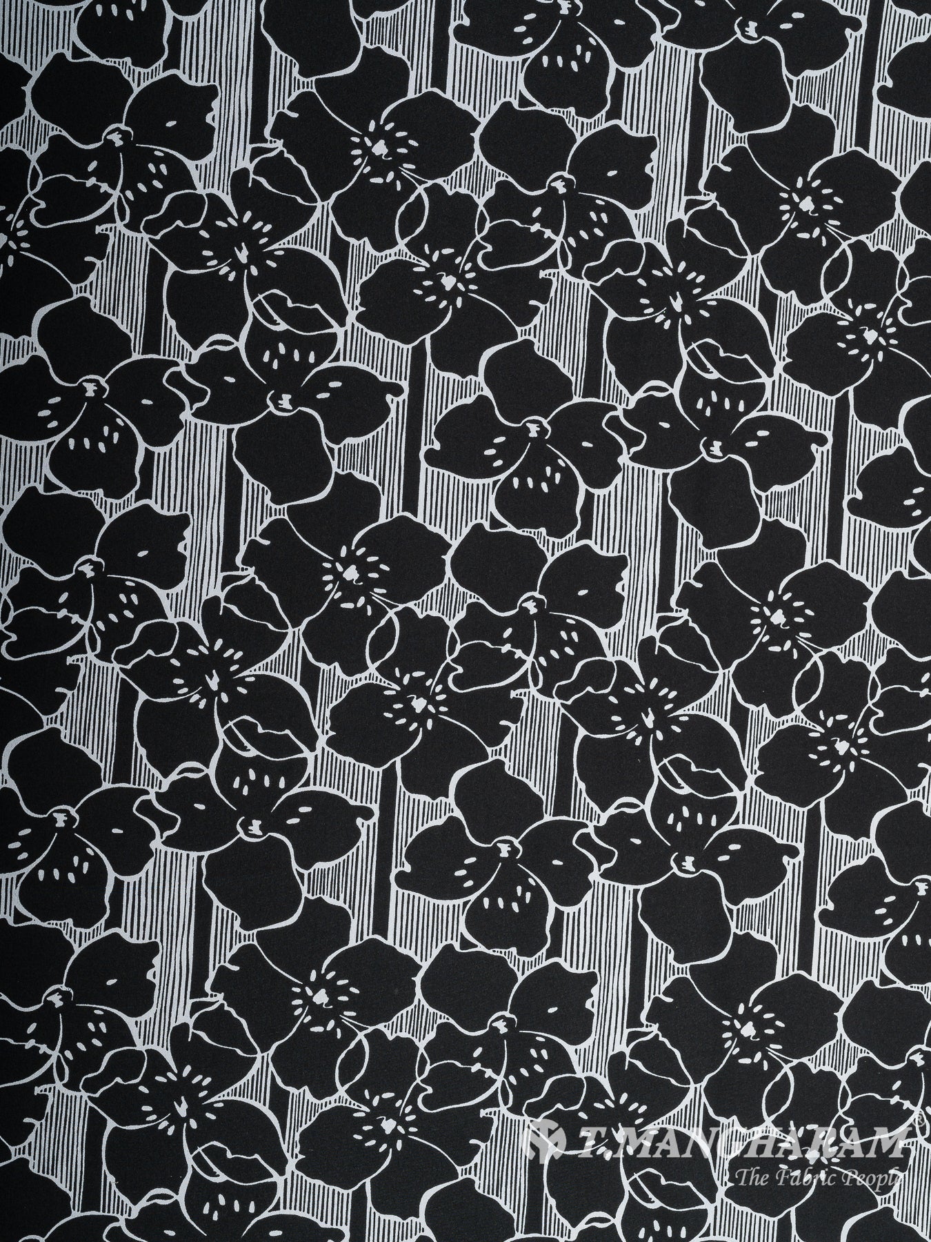 Black Crepe Fabric - EC10910