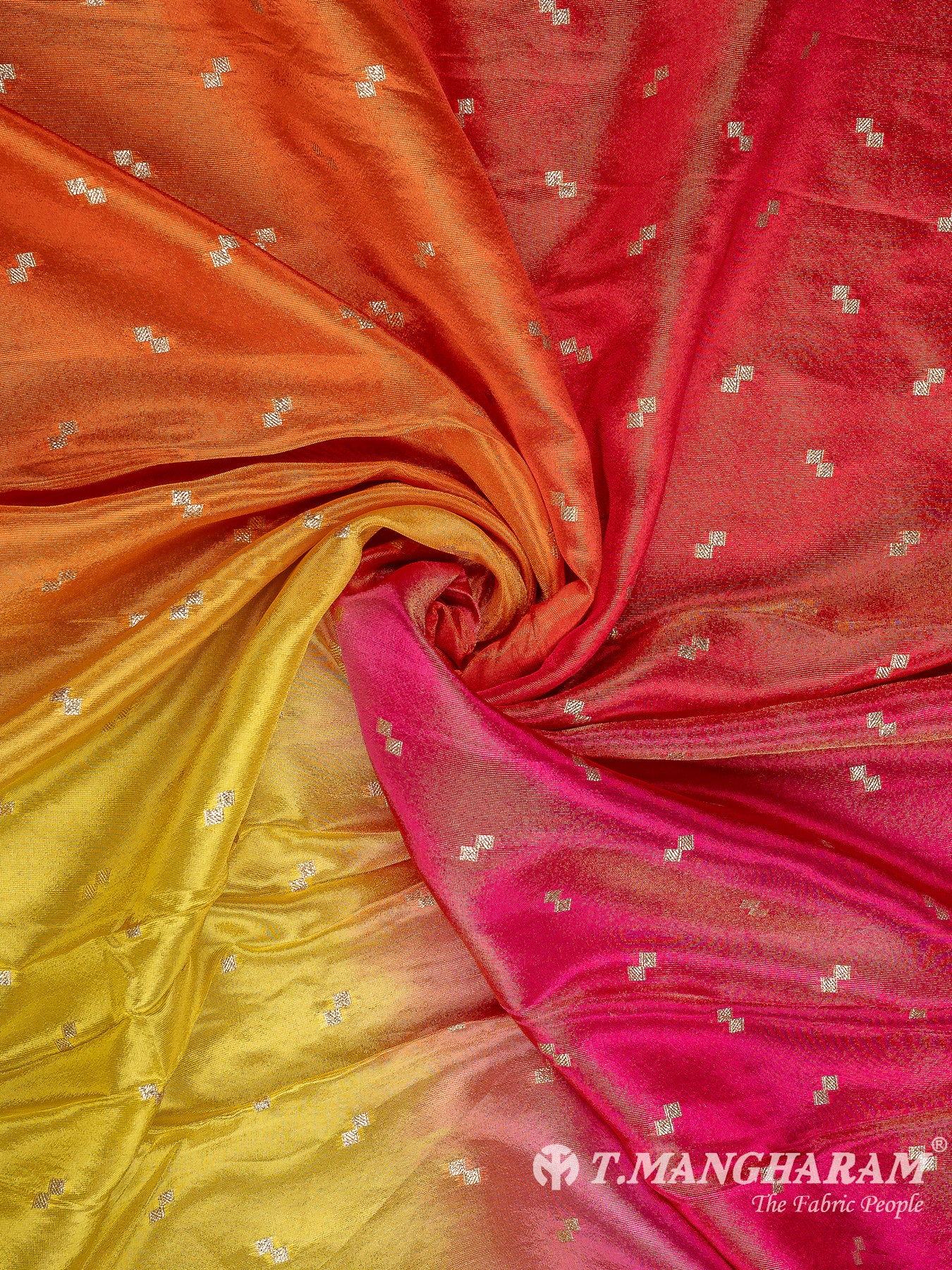 Multicolor Semi Banaras Fabric - EA2959 view-1