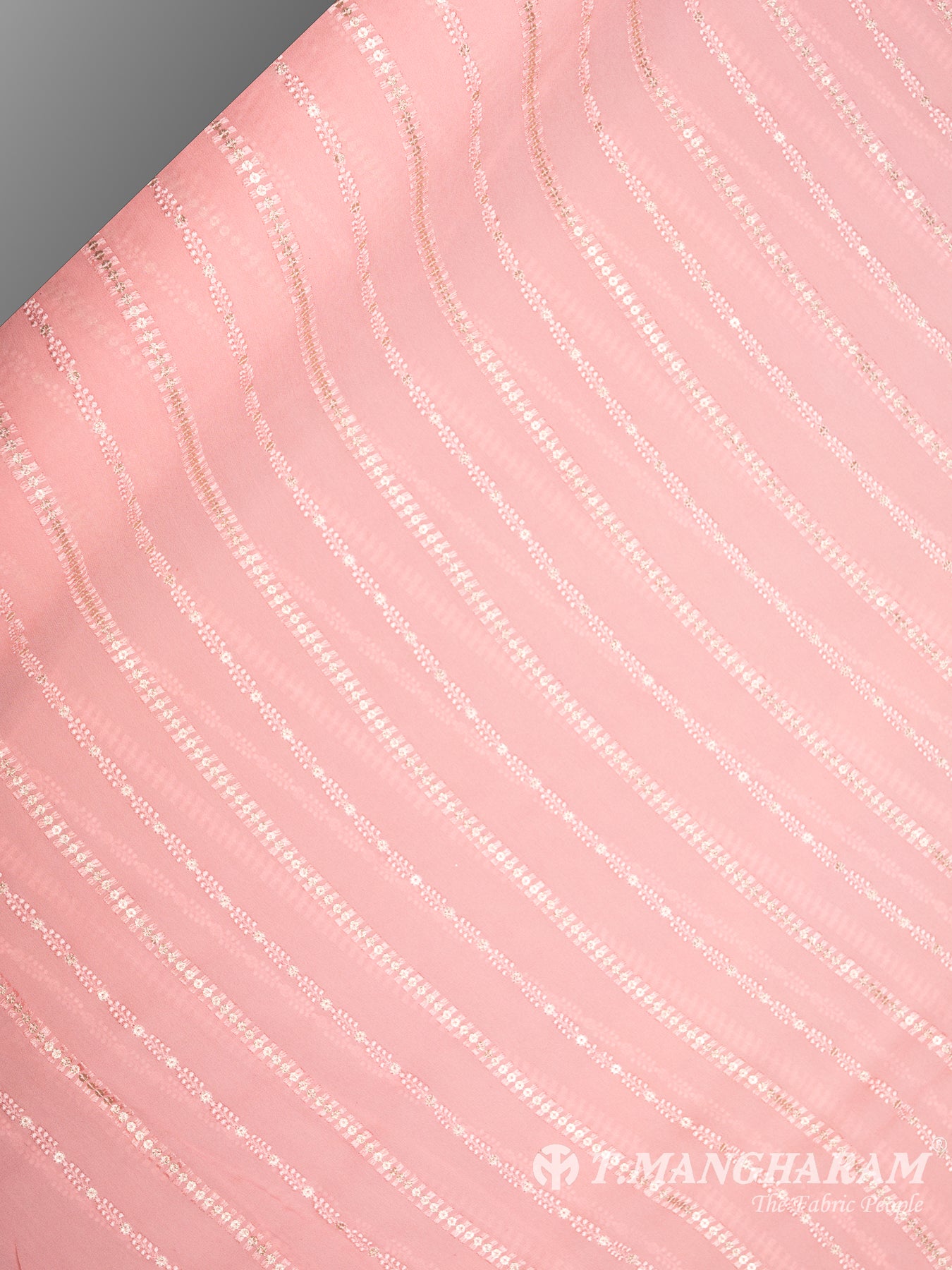 Pink Georgette Fabric - EB6500 view-2