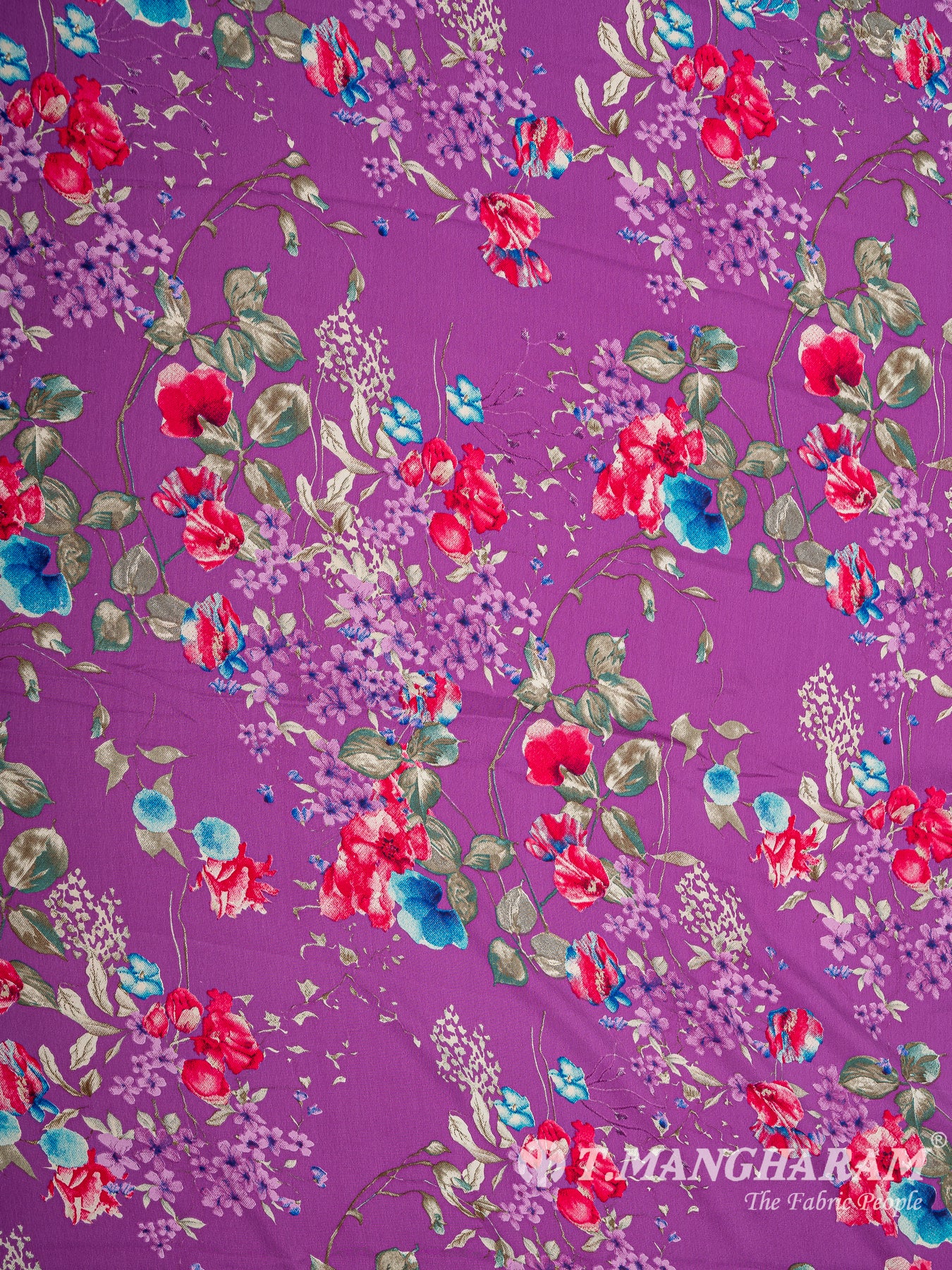Purple Crepe Fabric - EB5931 view-3