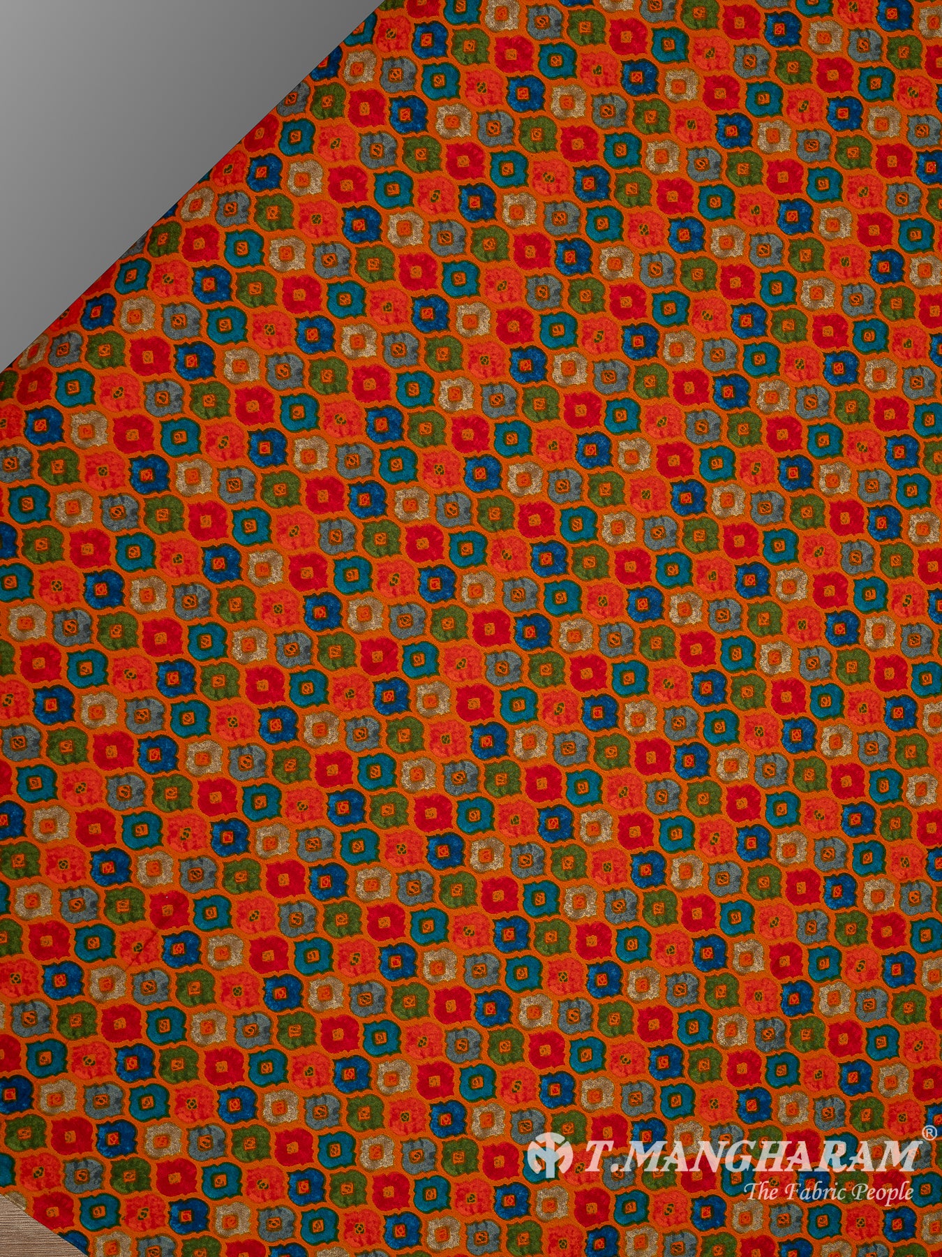 Orange Crepe Fabric - EB6866 view-2