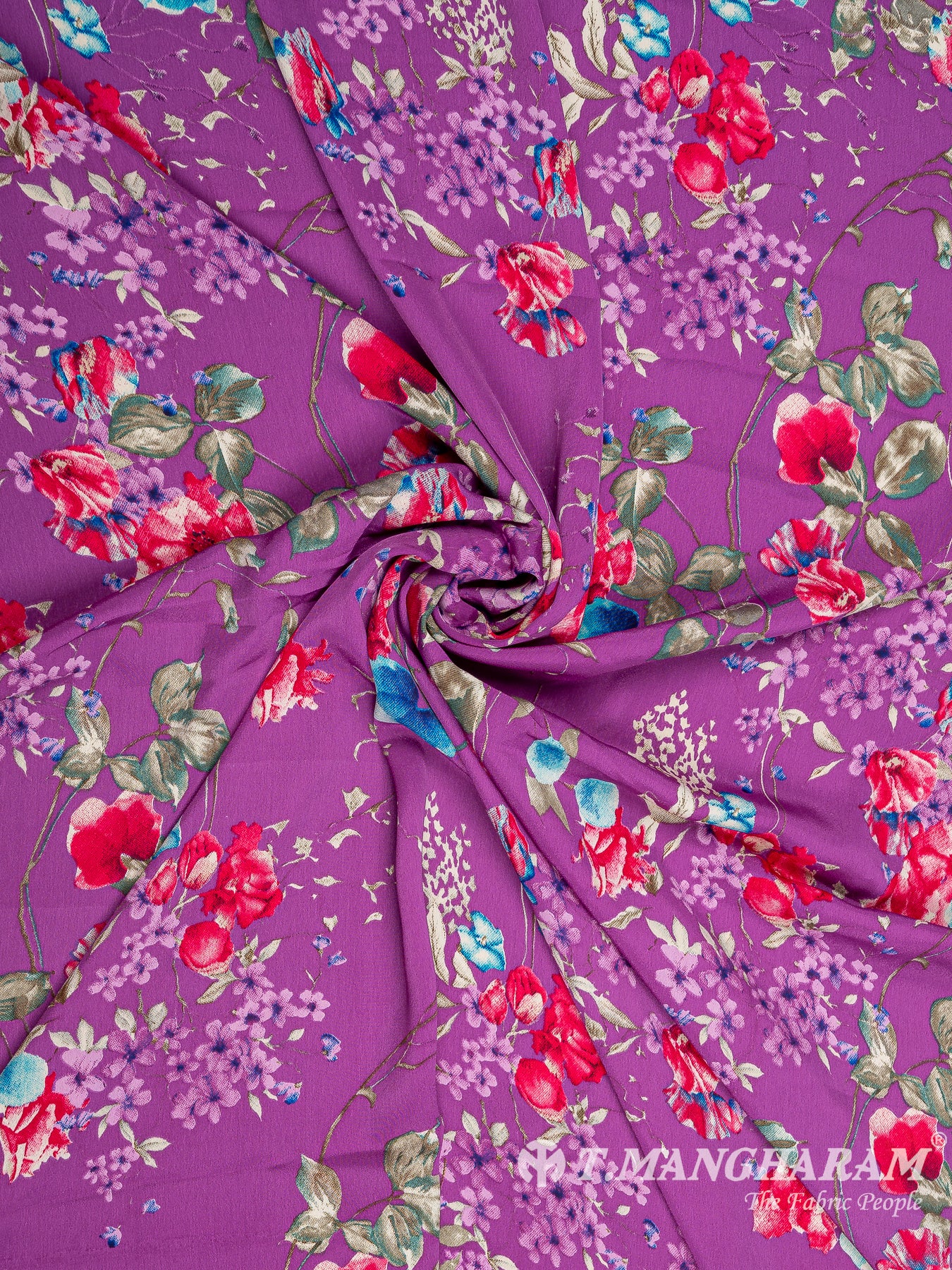 Purple Crepe Fabric - EB5931 view-1
