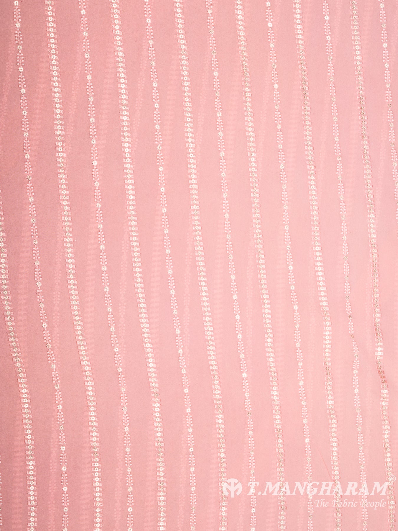 Pink Georgette Fabric - EB6500 view-3