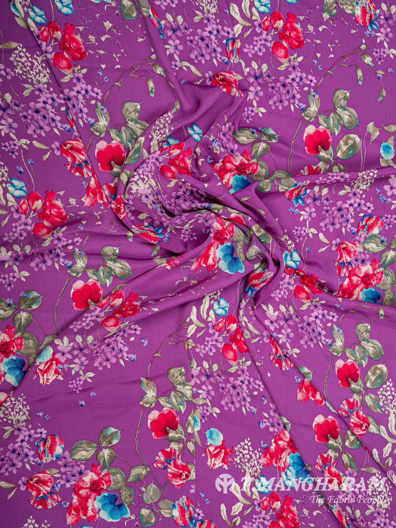 Purple Crepe Fabric - EB5931 view-4