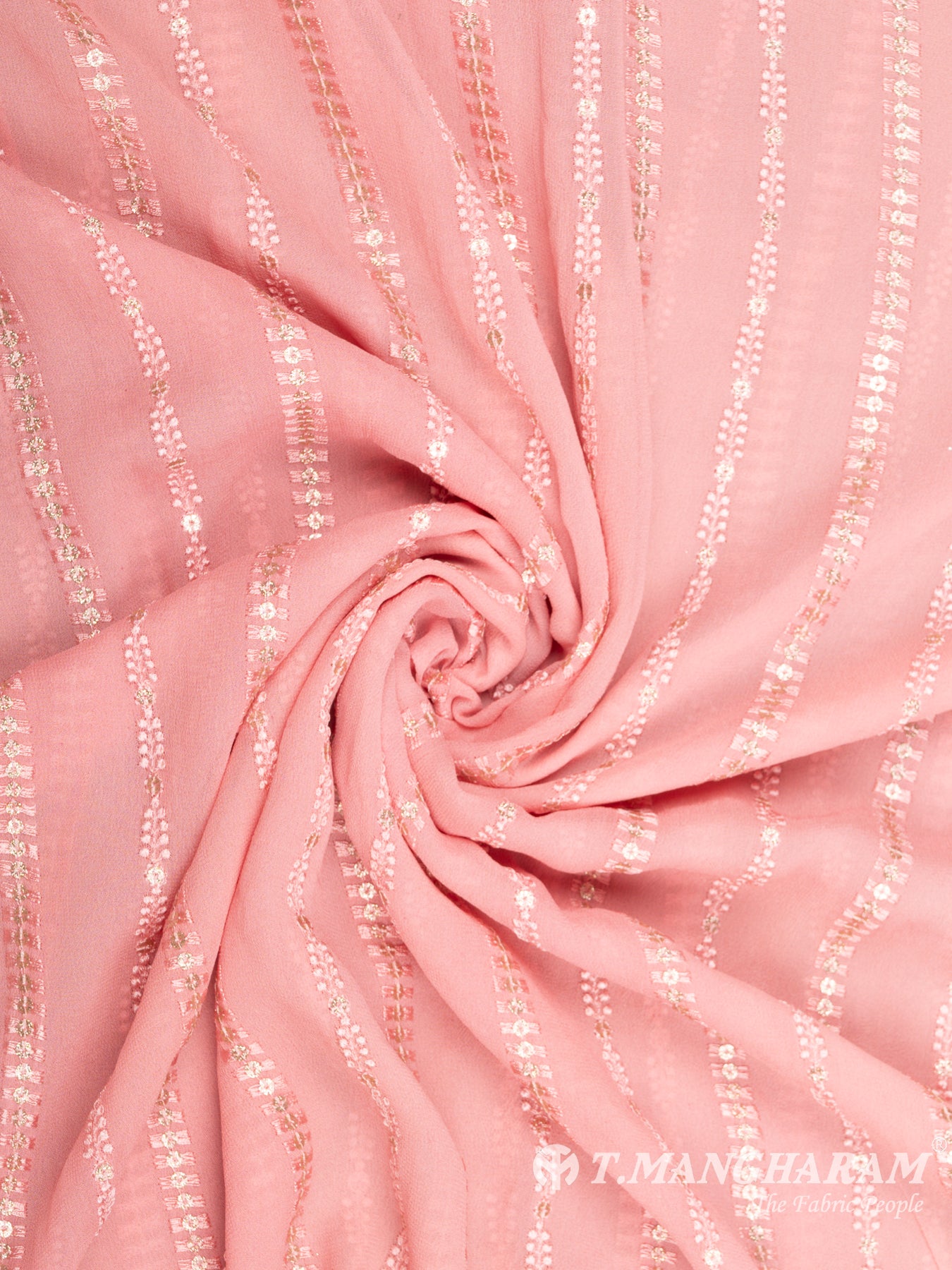Pink Georgette Fabric - EB6500 view-1