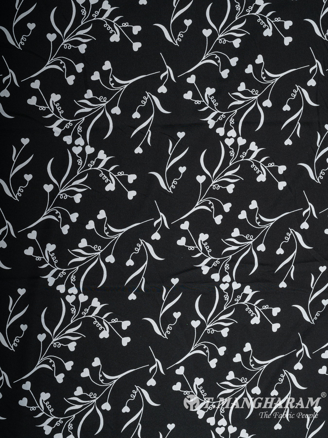 Black Crepe Fabric - EC10912