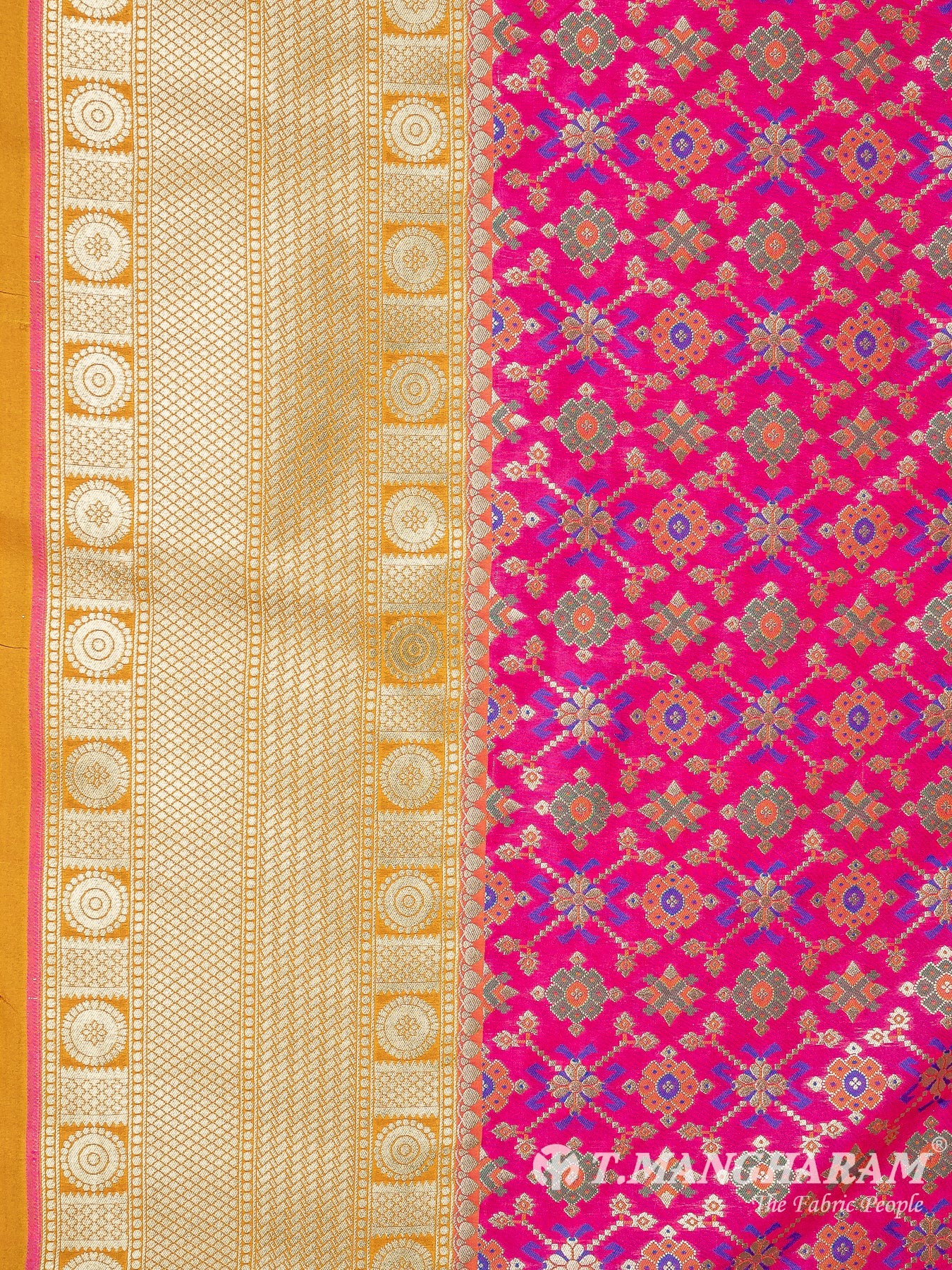Pink Banaras Fabric - EB6583 view-3
