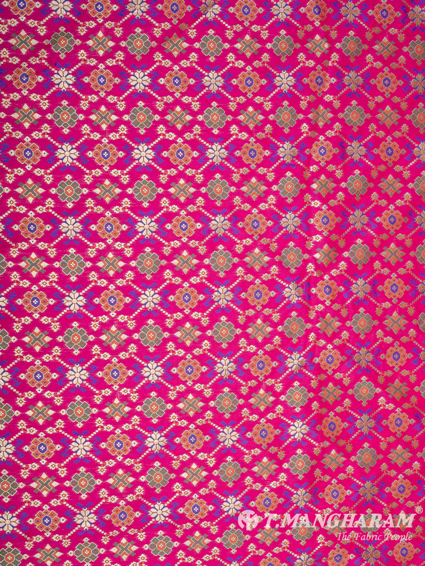 Pink Banaras Fabric - EB6583 view-4