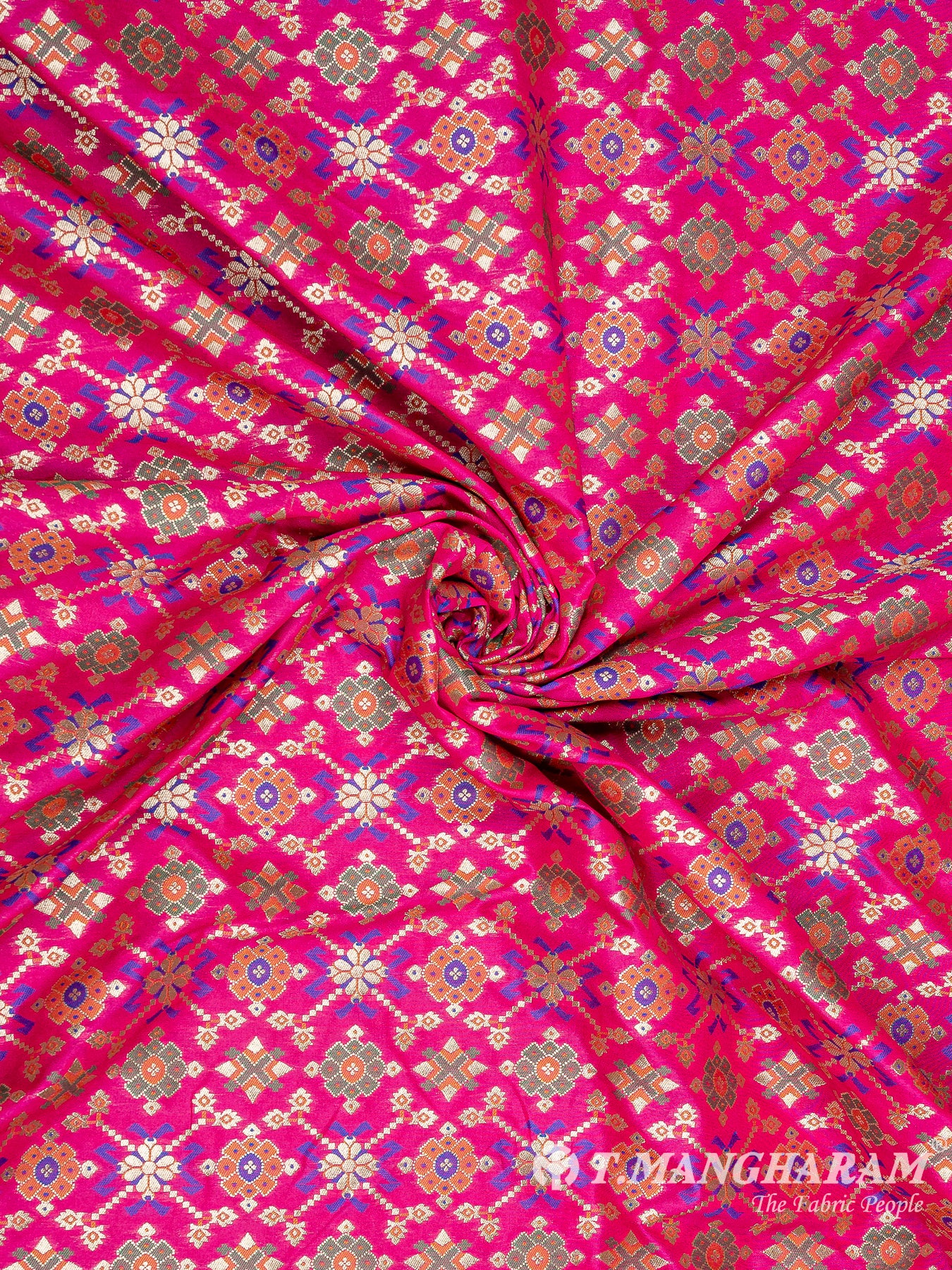 Pink Banaras Fabric - EB6583 view-1