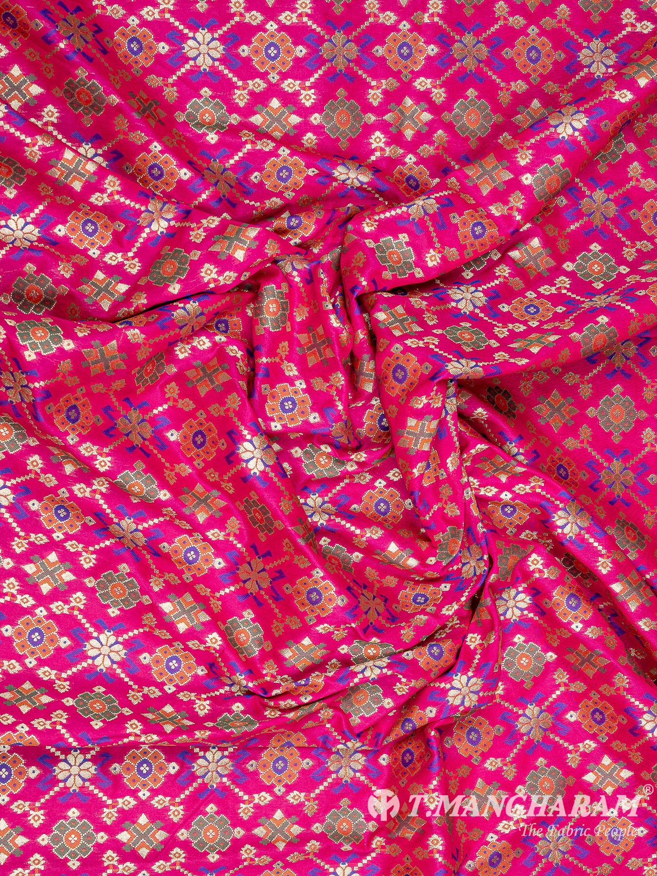 Pink Banaras Fabric - EB6583 view-5
