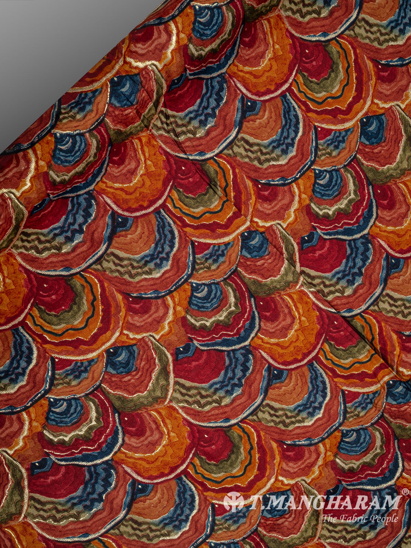 Multicolor Cotton Fabric - EB5875 view-2