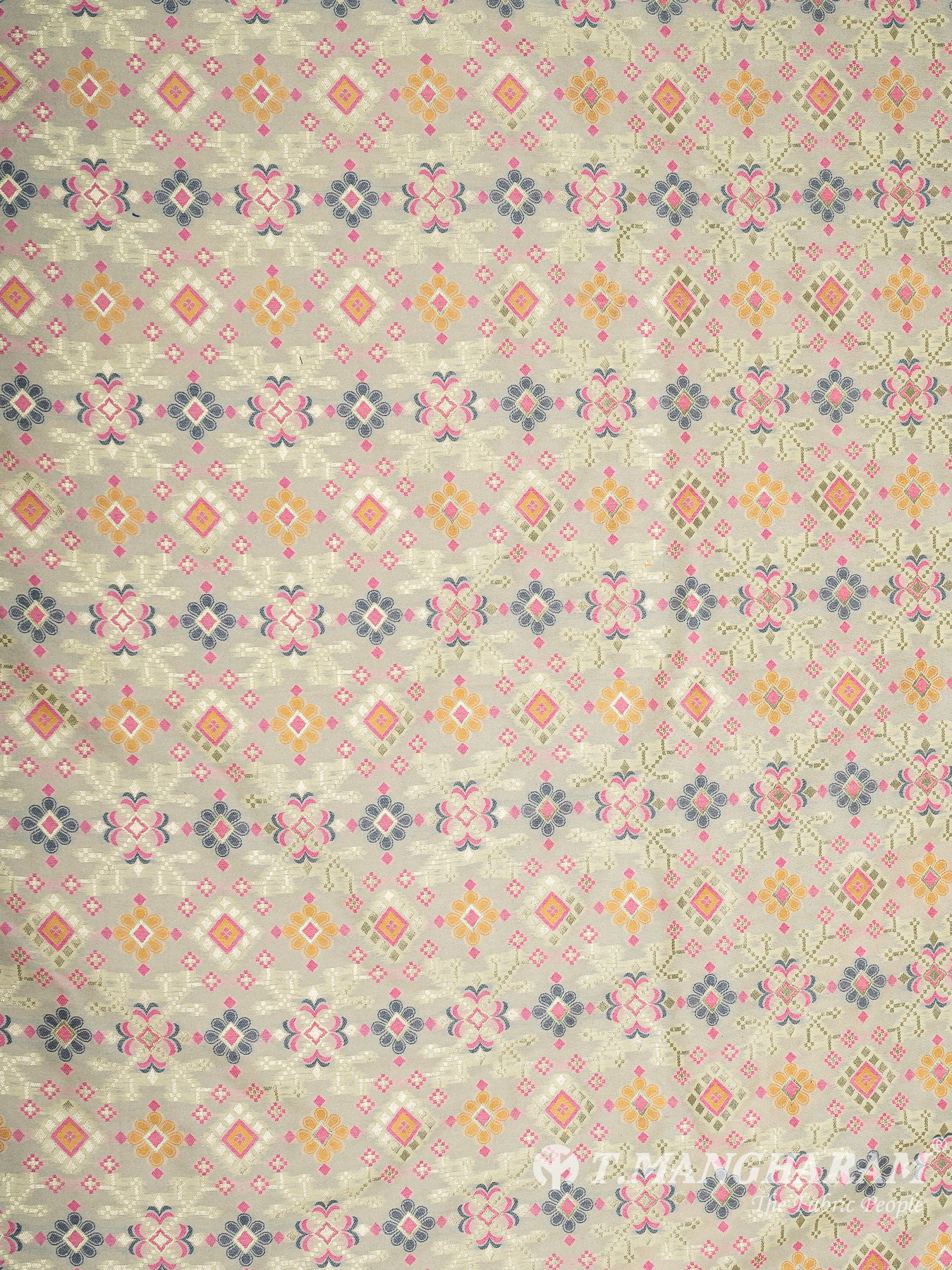 Cream Banaras Fabric - EB8581 view-3