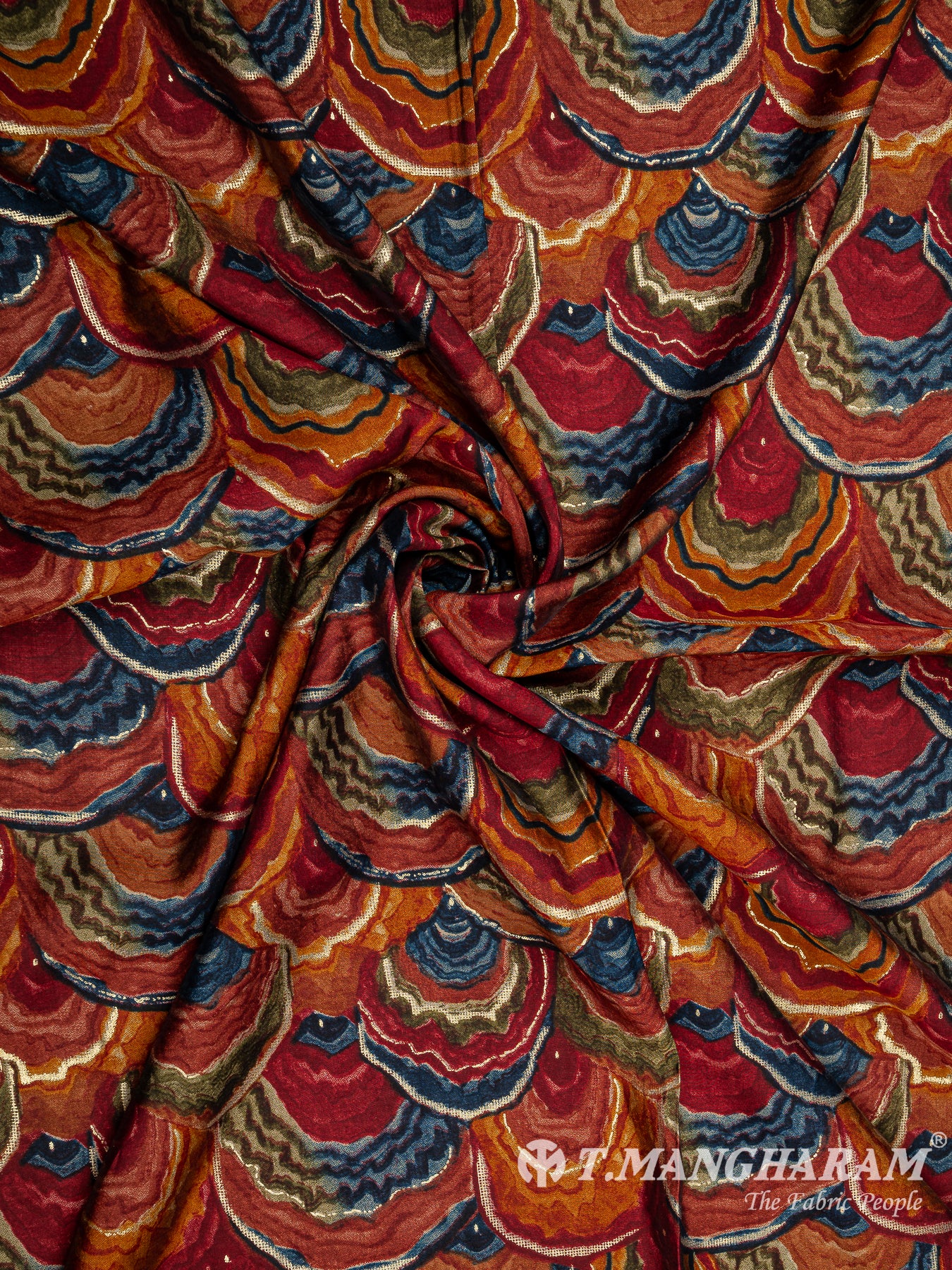 Multicolor Cotton Fabric - EB5875 view-1