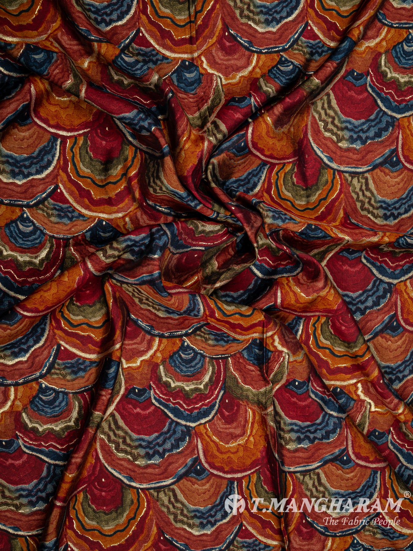 Multicolor Cotton Fabric - EB5875 view-4