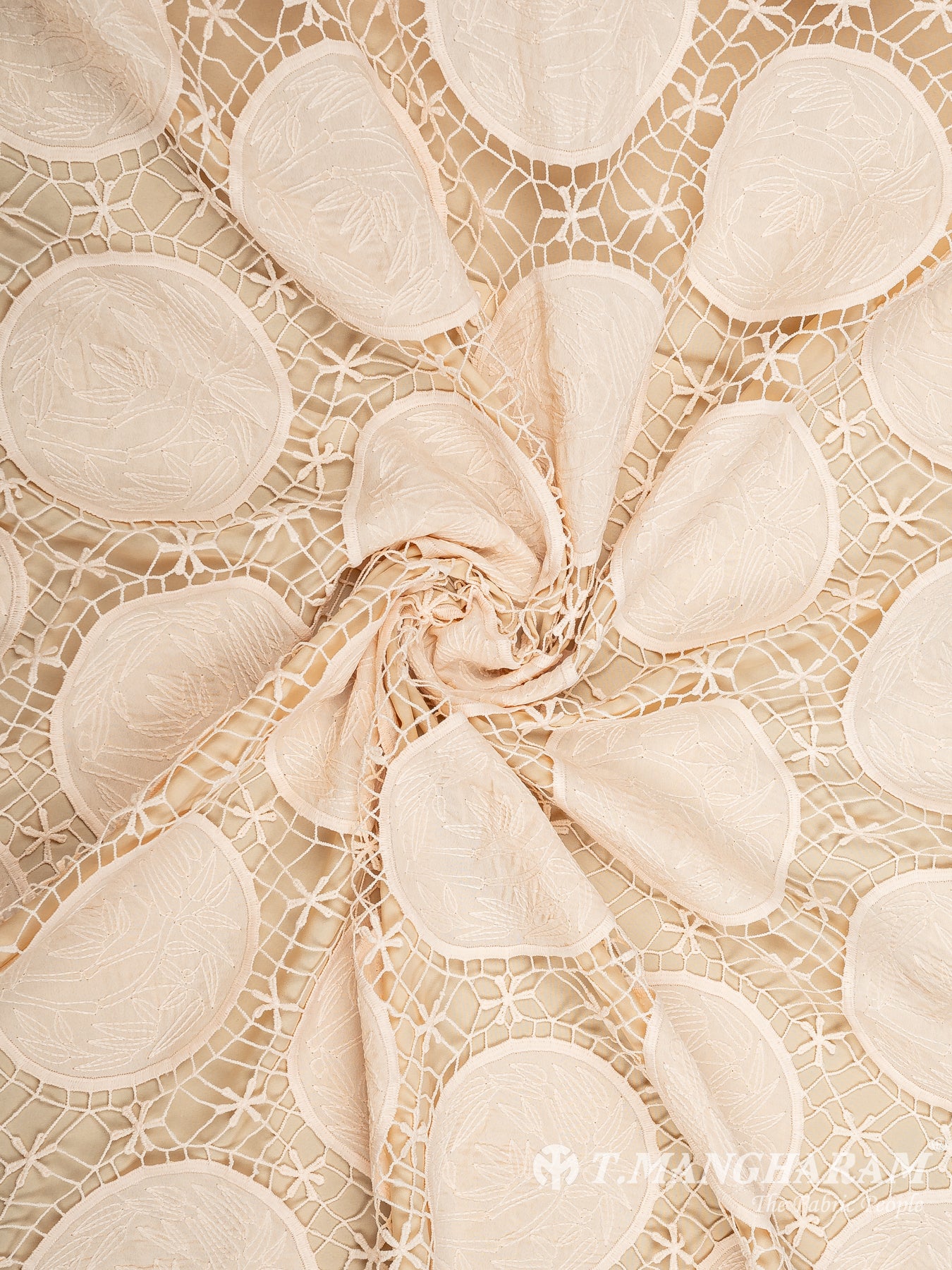 Peach Fancy Net Fabric - EC9314 view-1