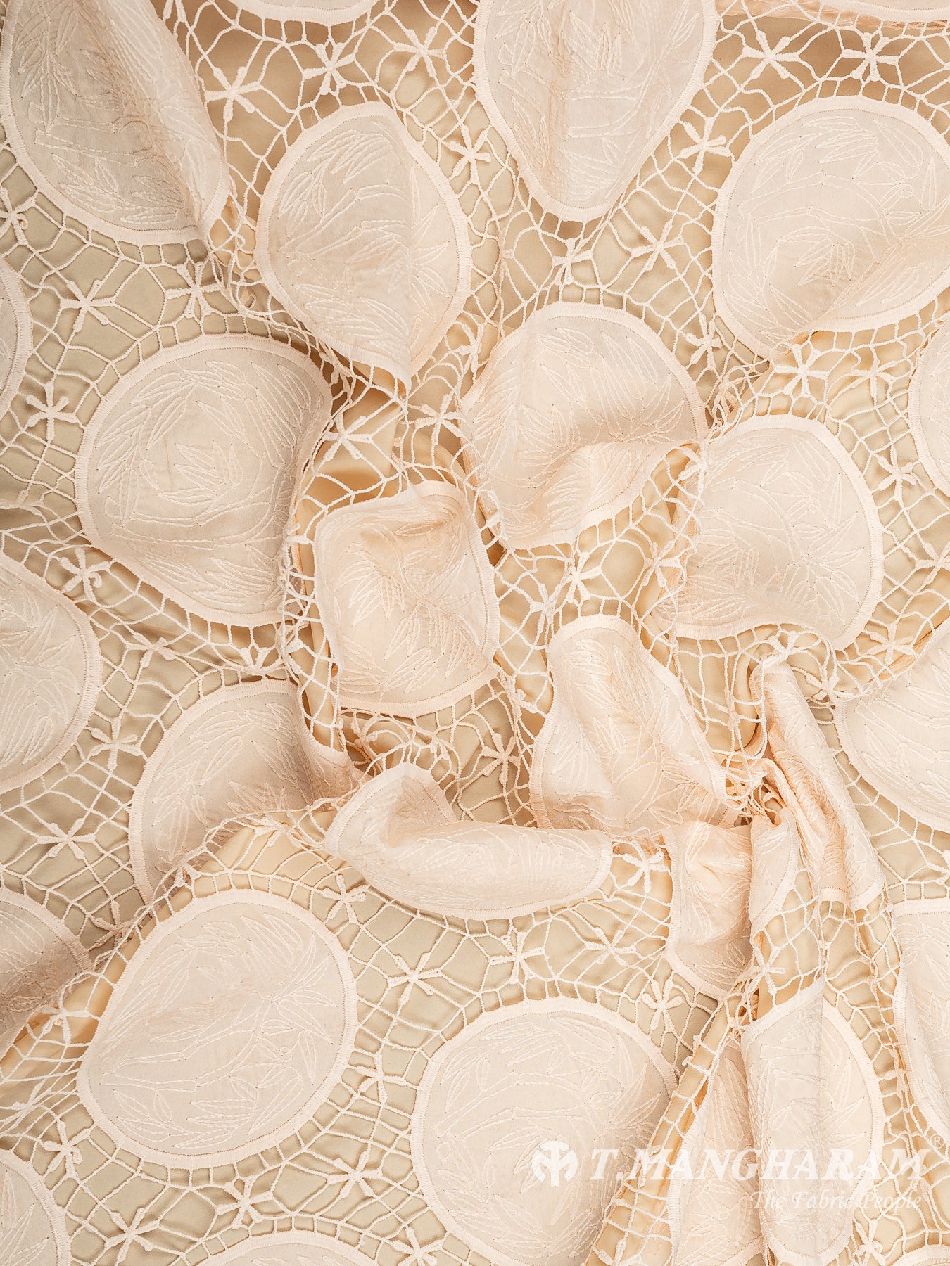 Peach Fancy Net Fabric - EC9314 view-4