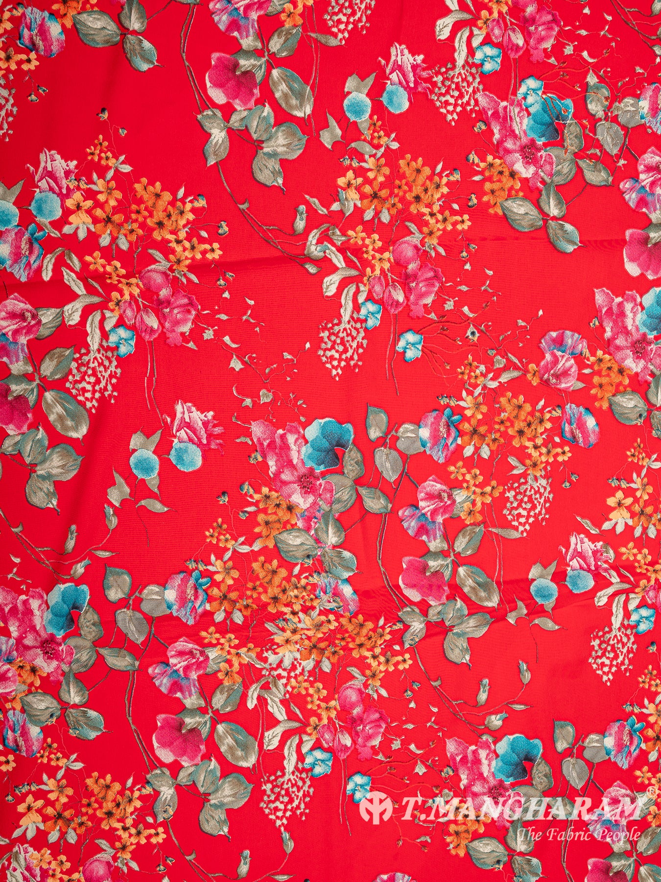 Red Crepe Fabric - EB5930 view-3