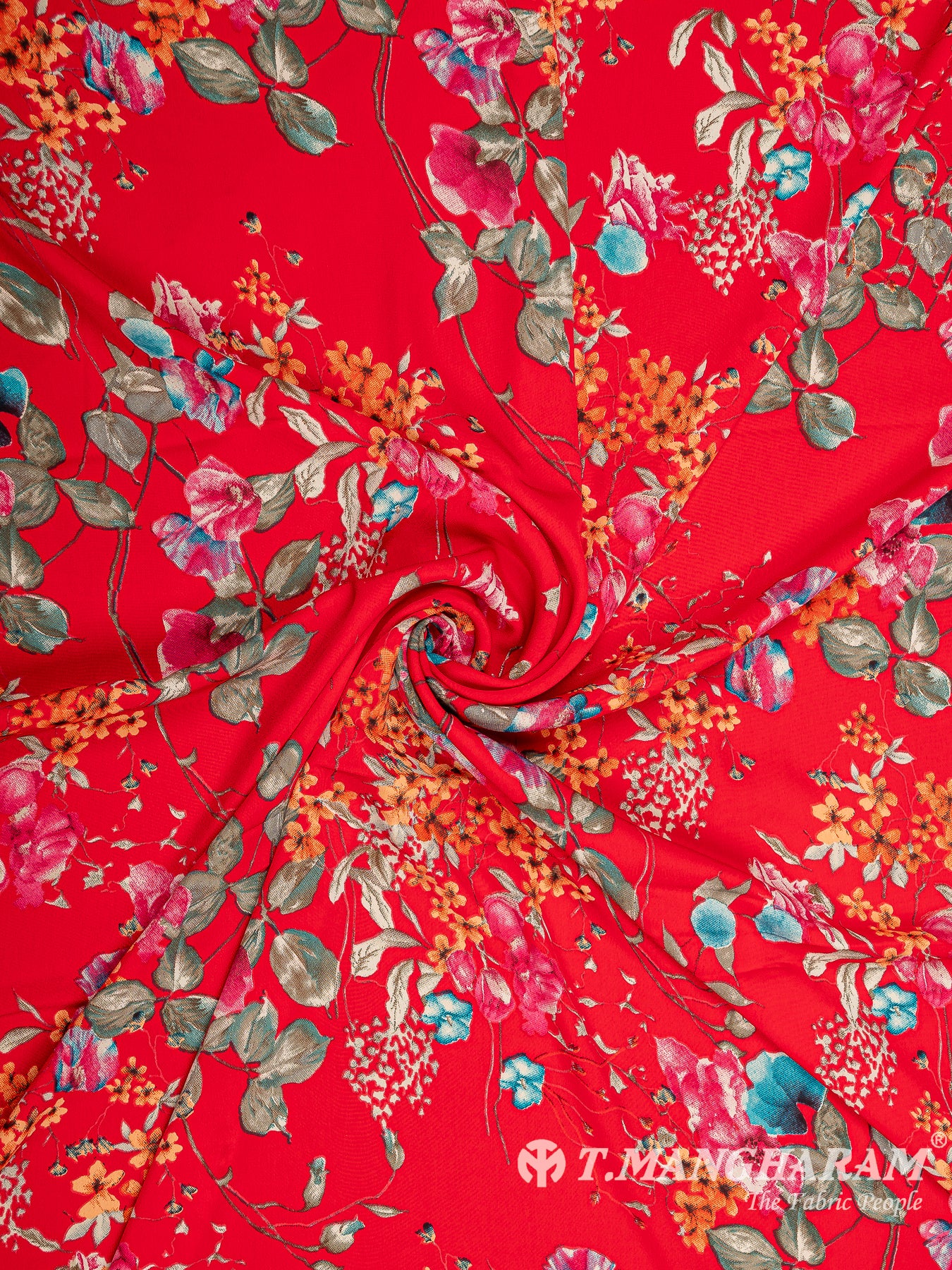 Red Crepe Fabric - EB5930 view-1
