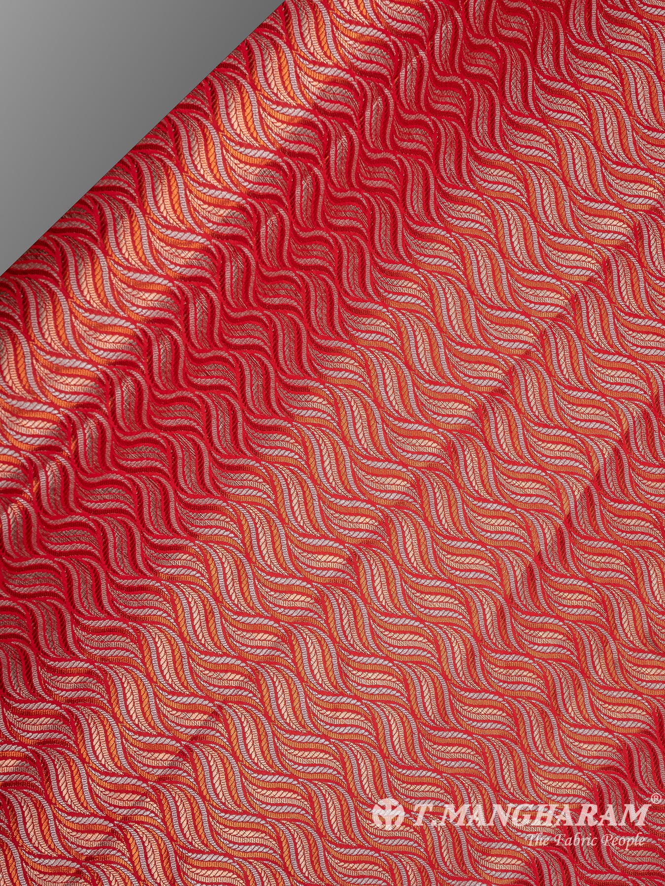 Multicolor Semi Banaras Fabric - EB6702 view-2