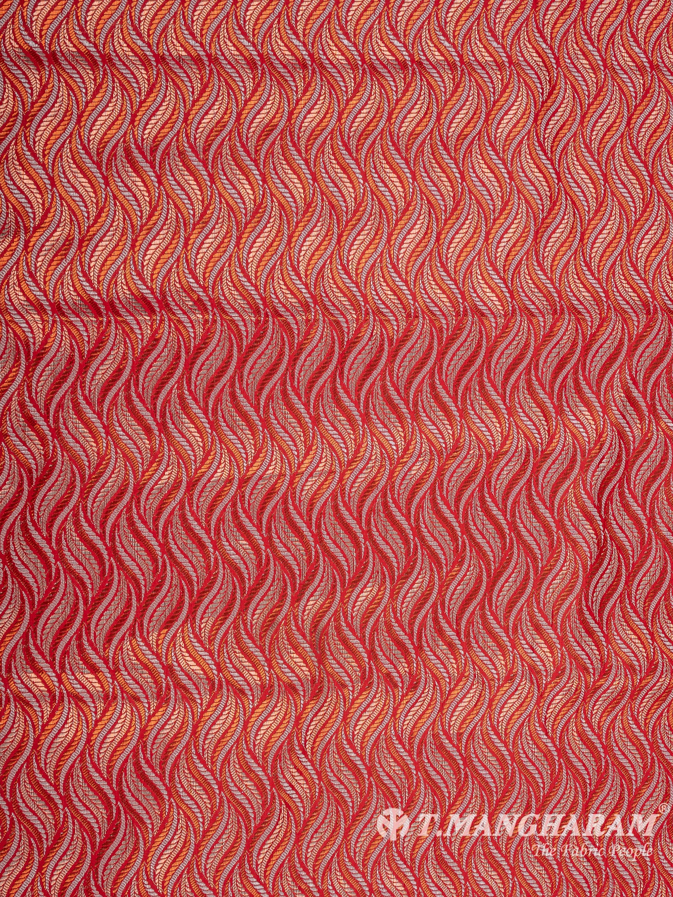 Multicolor Semi Banaras Fabric - EB6702 view-3