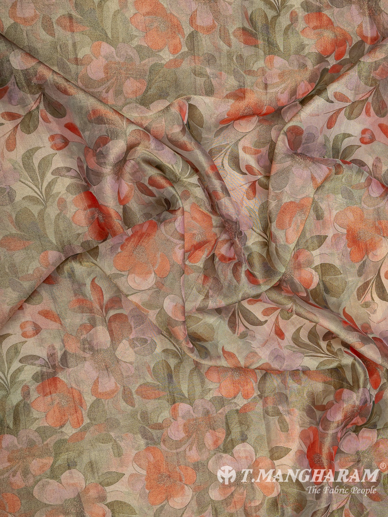 Multicolor Organza Tissue Fabric - EC8307 view-4