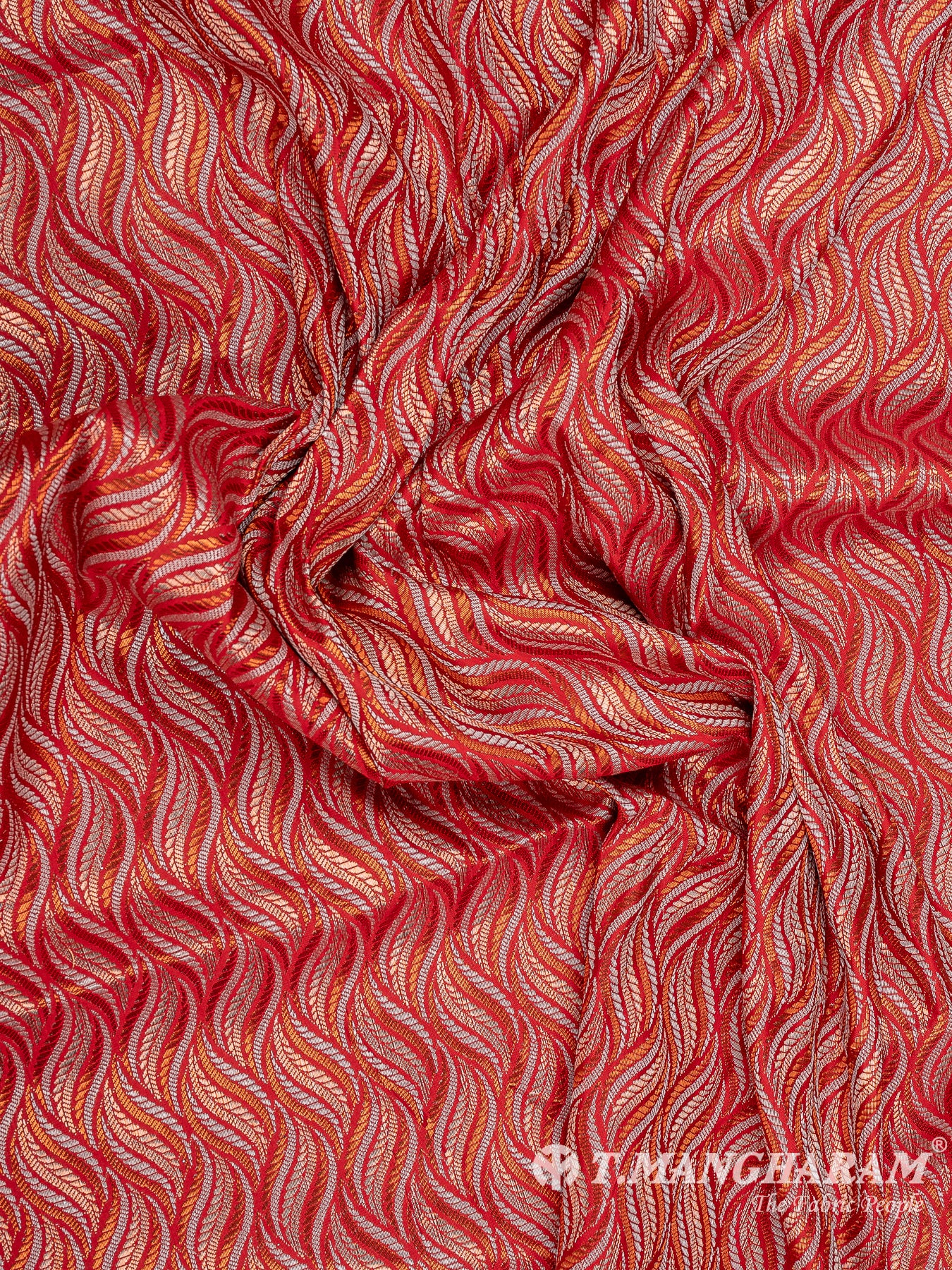 Multicolor Semi Banaras Fabric - EB6702 view-4