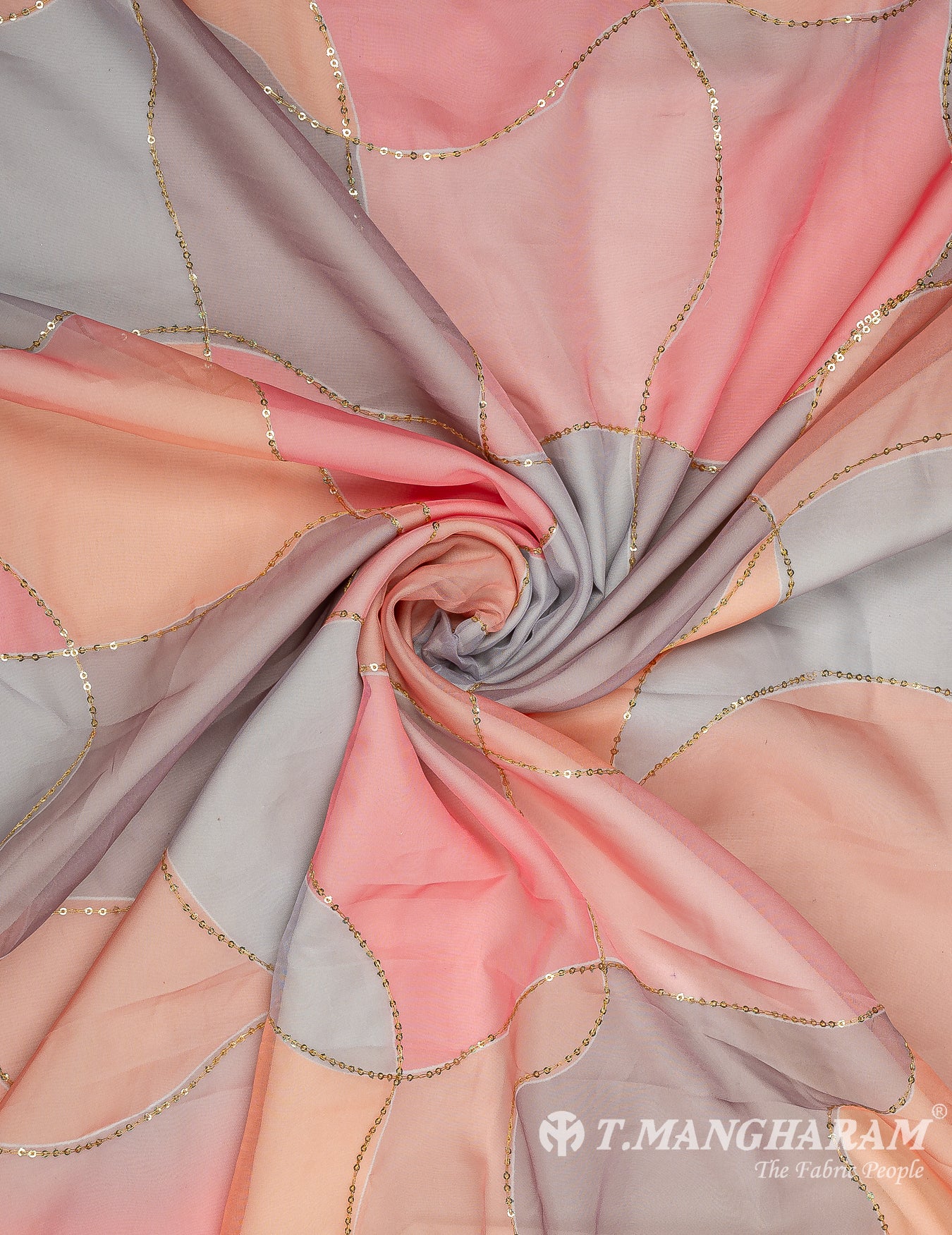 Multicolor Organza Tissue Fabric - EC9821 view-1
