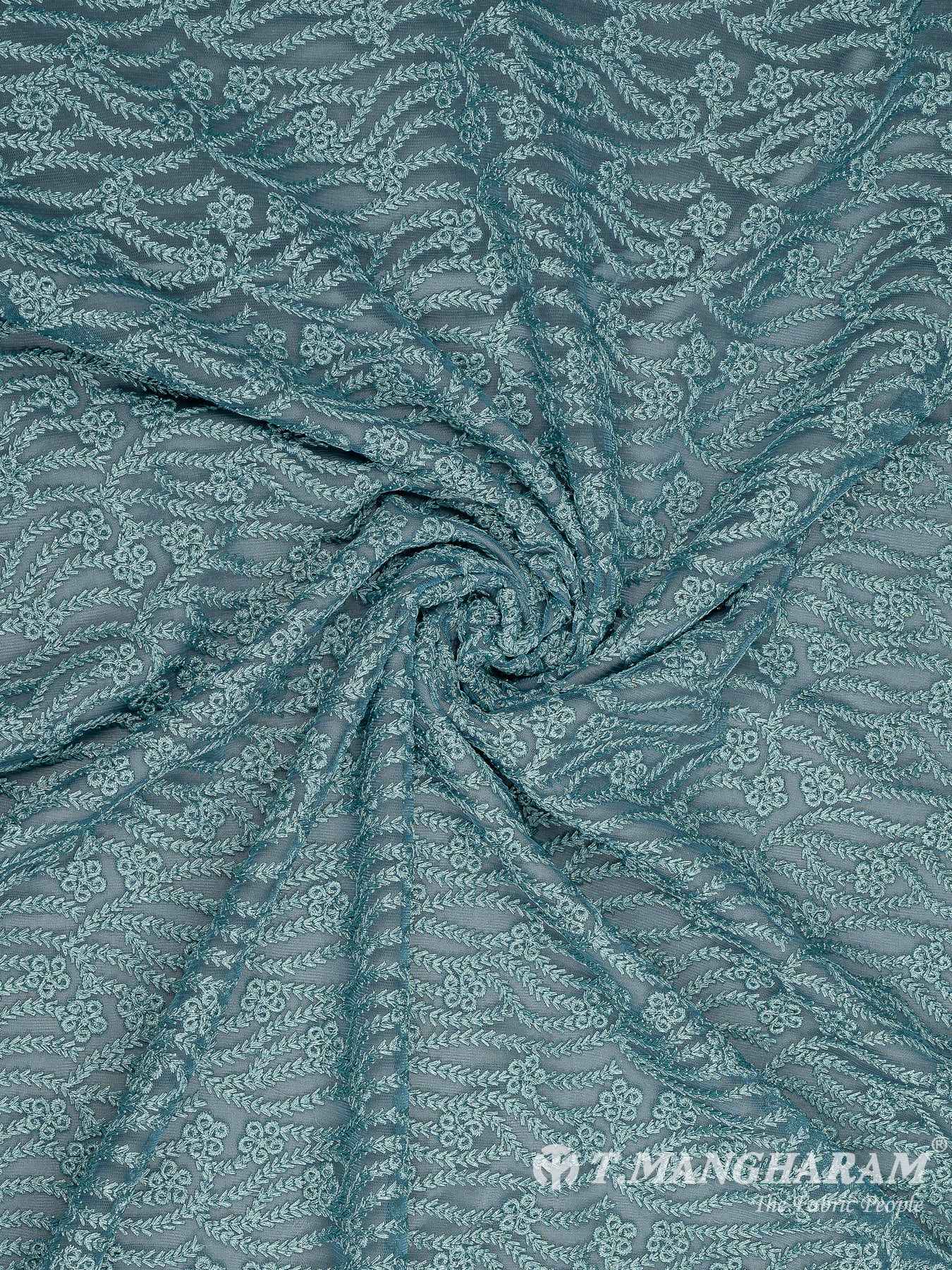 Blue Fancy Net Fabric - EB7312 view-1