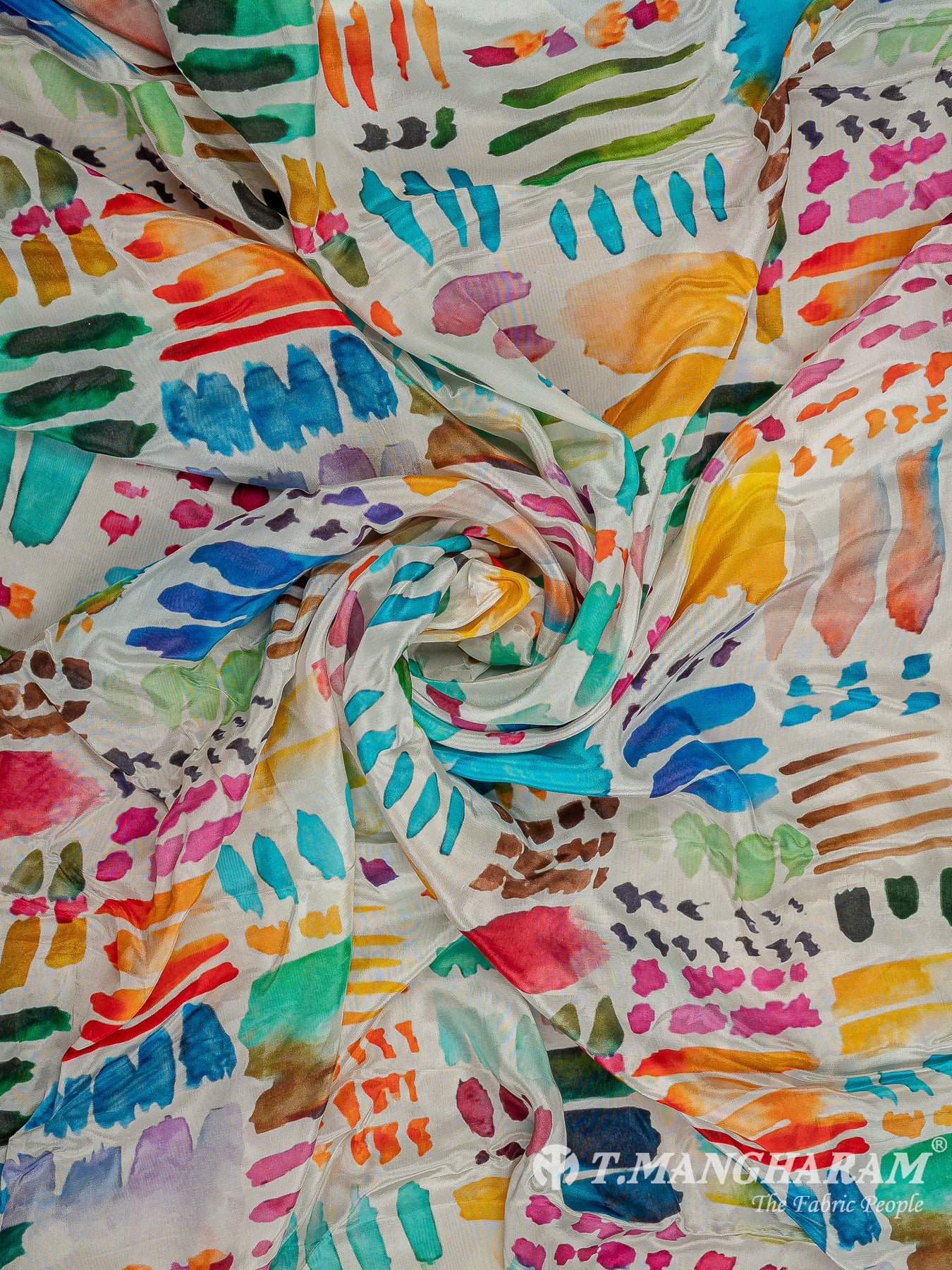 Multicolor Crepe Fabric - EC9596 view-1