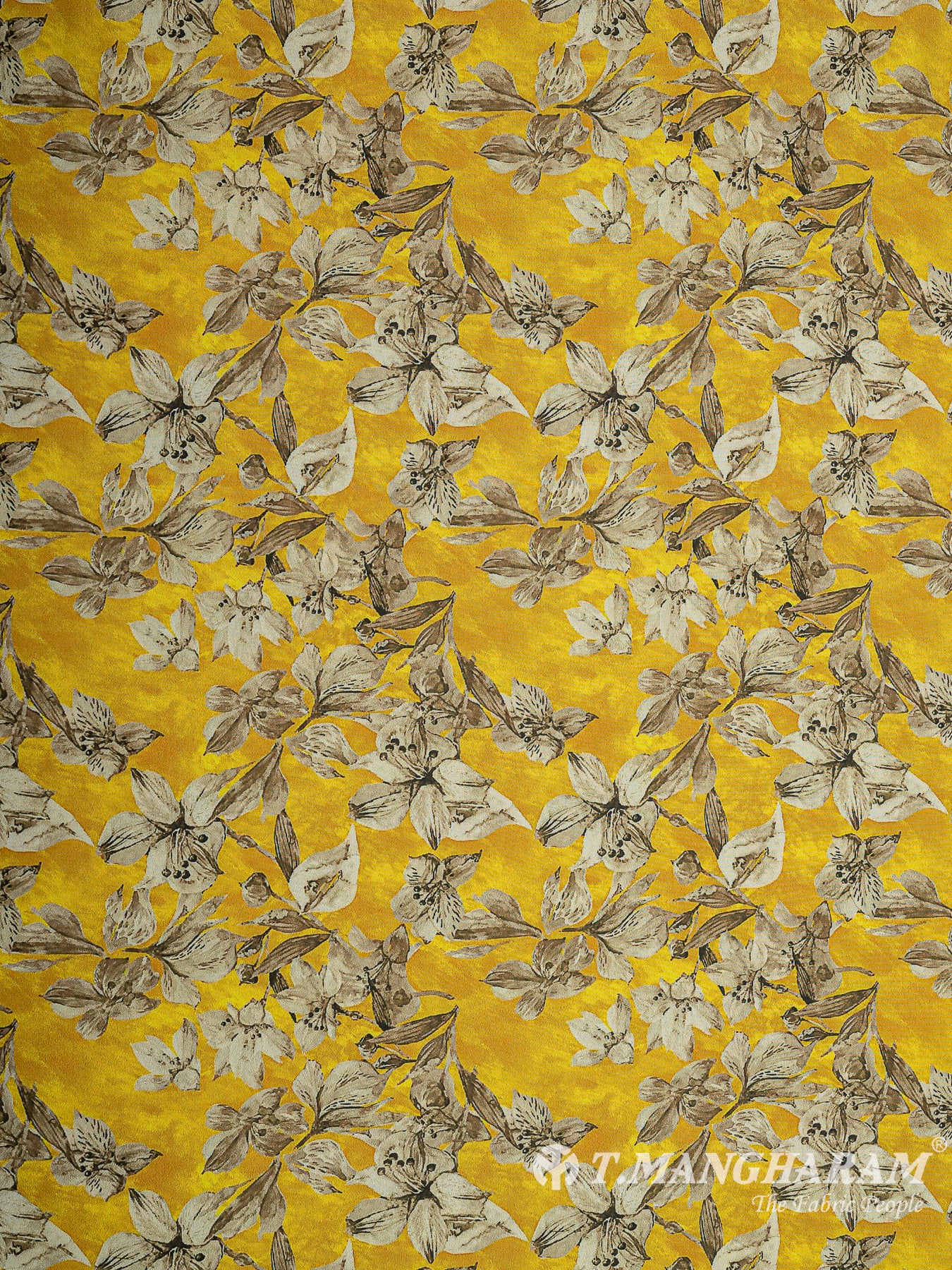 Yellow Crepe Fabric - EB8137 view-3