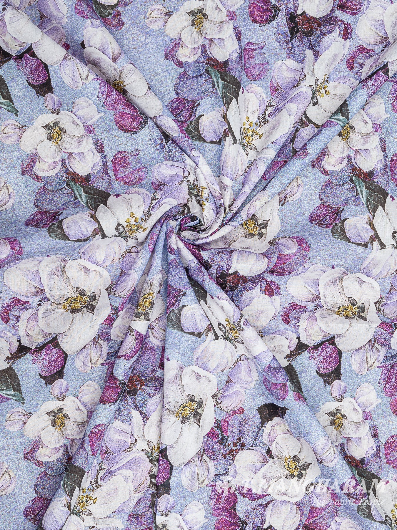 Violet Cotton Fabric - EB5890 view-1