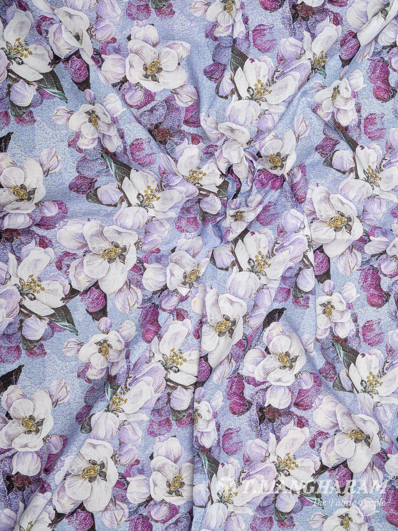 Violet Cotton Fabric - EB5890 view-4