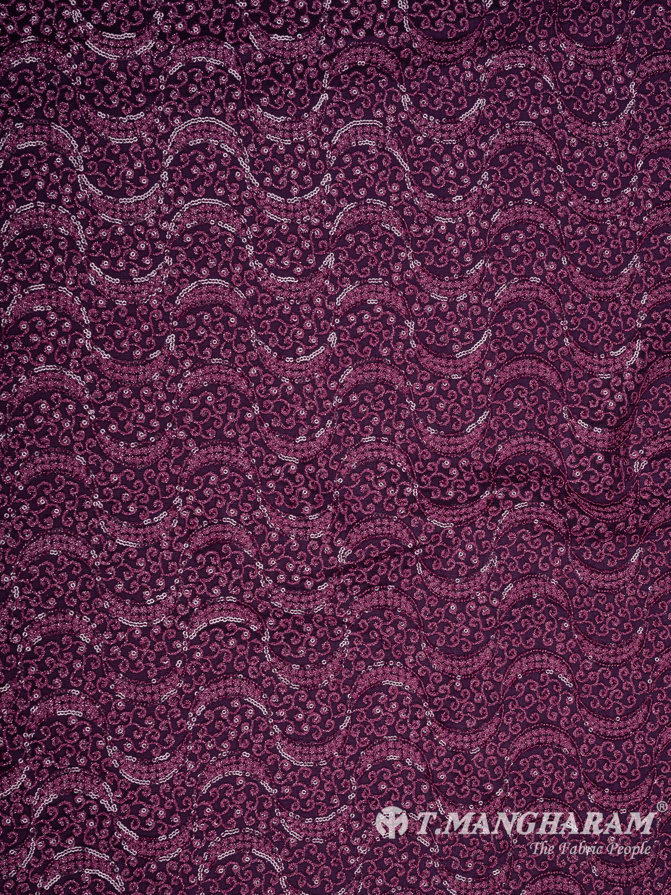 Purple Fancy Net Fabric - EA2651 view-3
