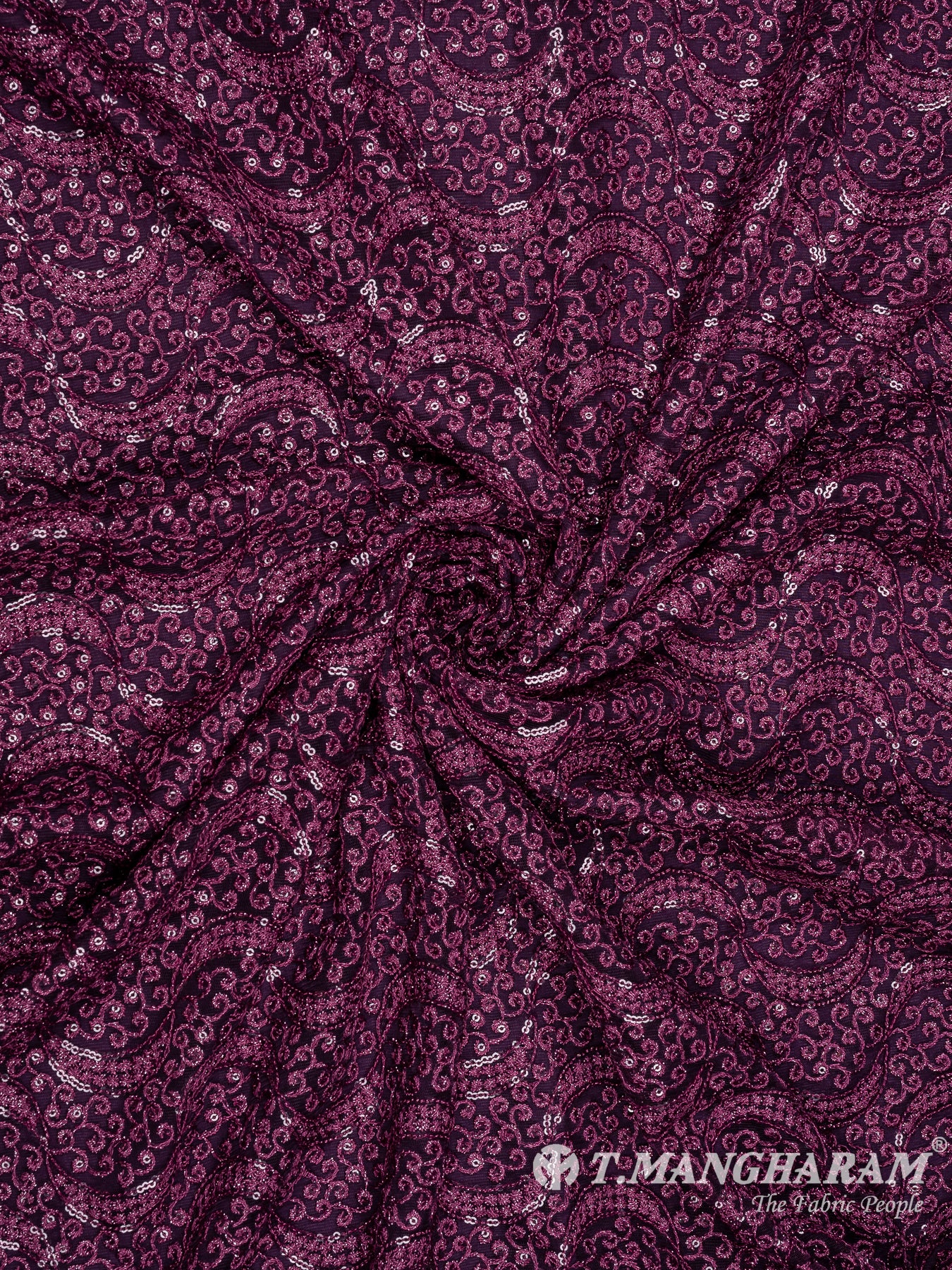 Purple Fancy Net Fabric - EA2651 view-1