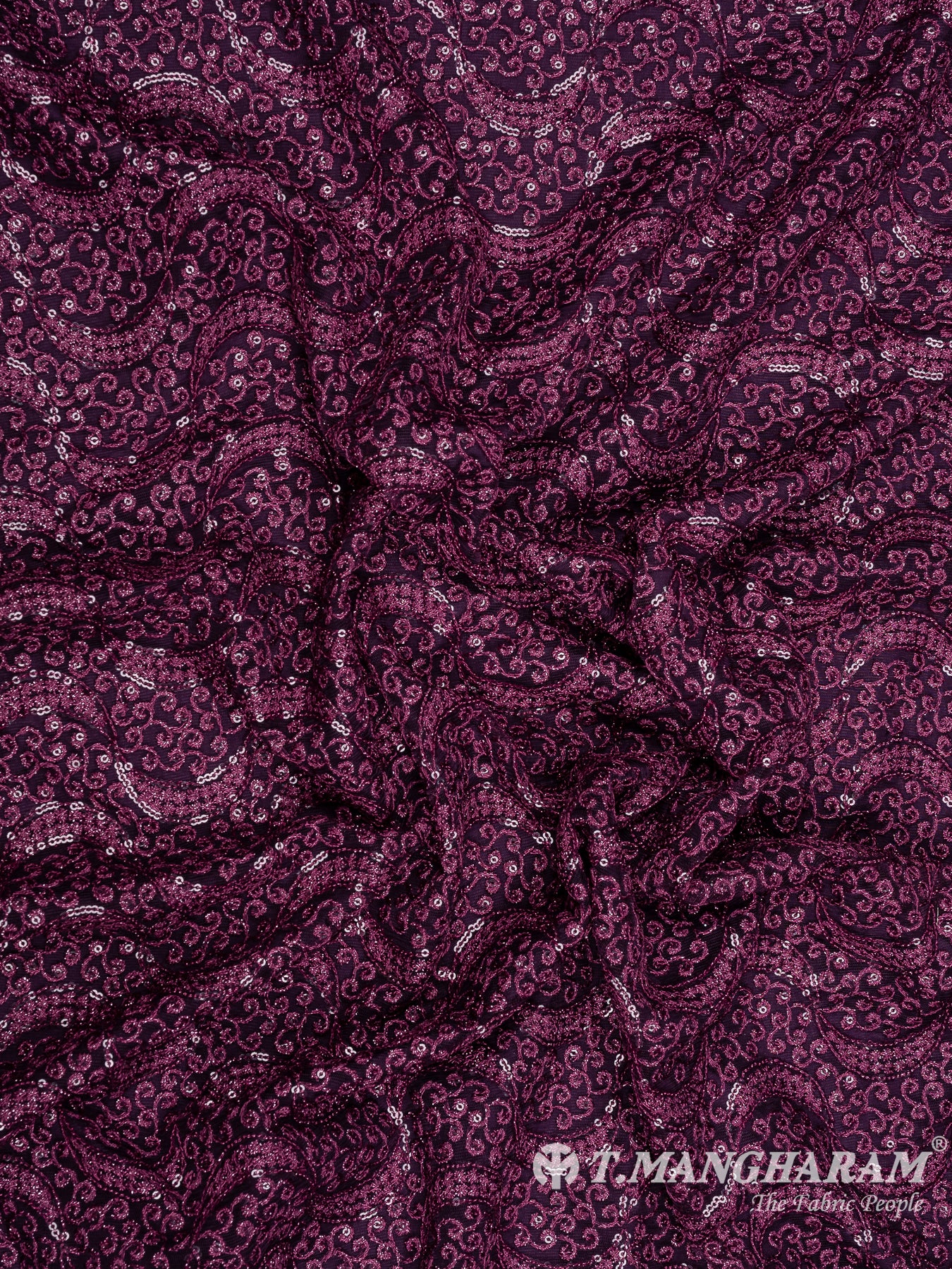 Purple Fancy Net Fabric - EA2651 view-4